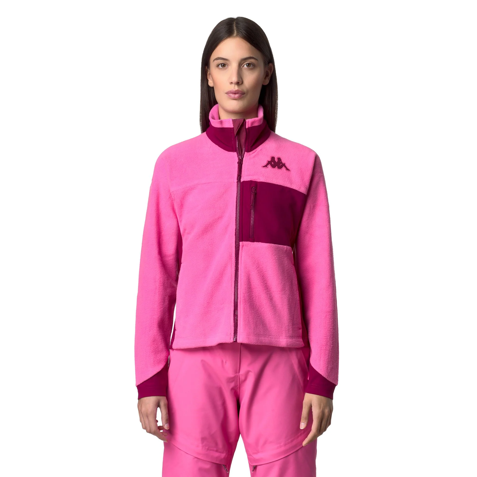 673 - Fleece - Jacket - Woman - Fuchsia Lt-Red Plum - Image 5