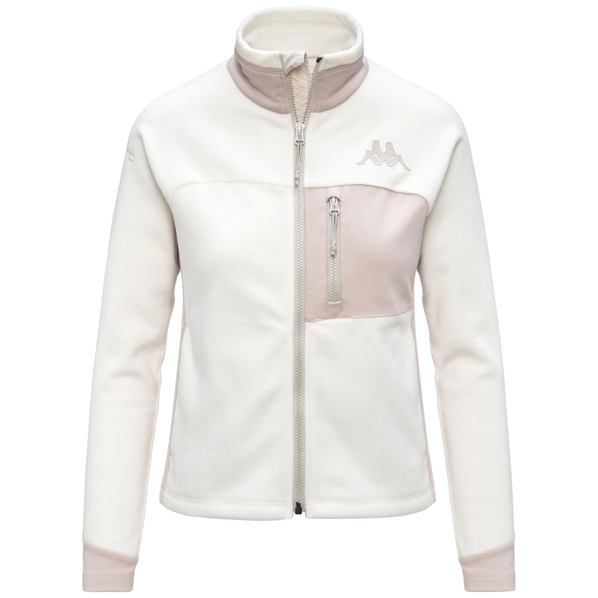 673 - Fleece - Jacket - Woman - White Coconut-Beige Stone - Image 2