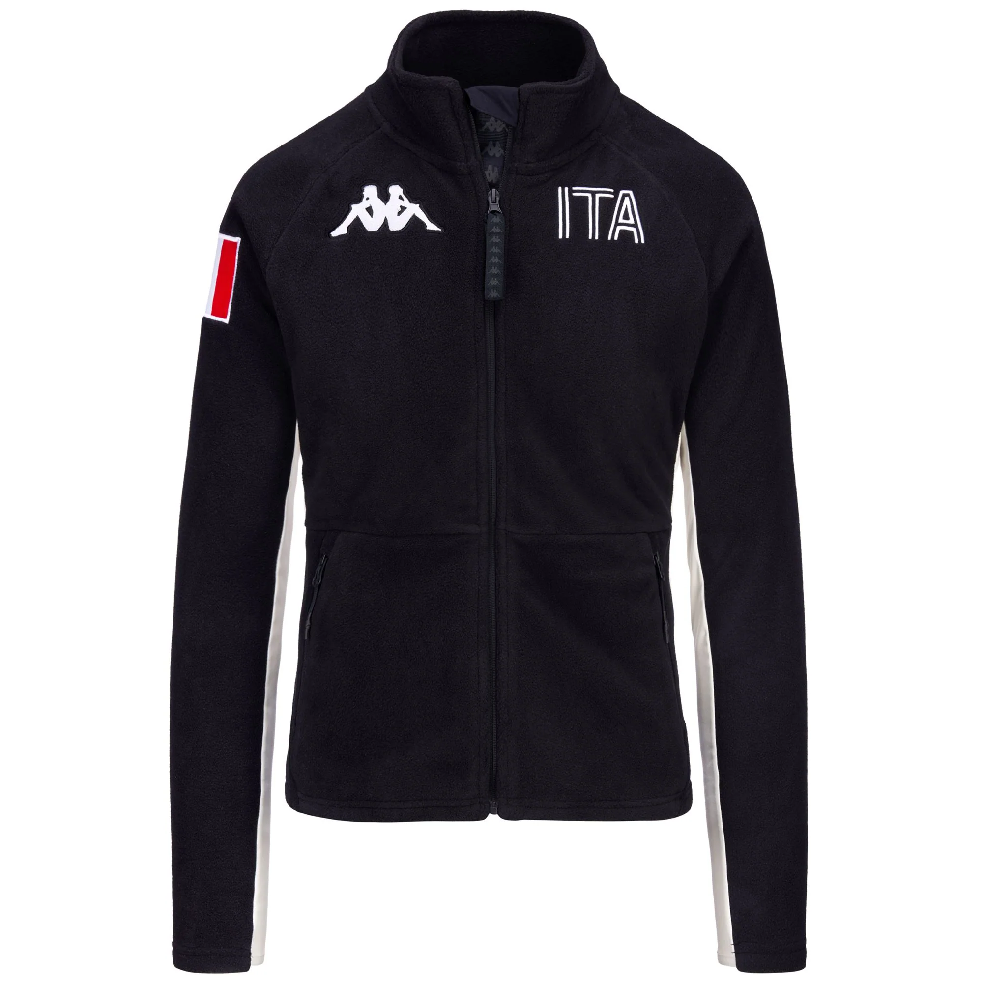 6CENTO 688 ITA - Fleece - Jacket - Woman - BLUE DK NAVY-WHITE COCONUT