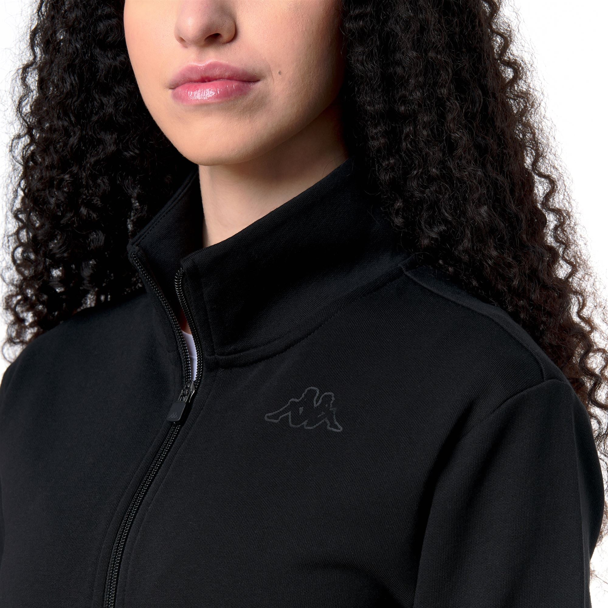 LOGO NUBE - Fleece - Jacket - Woman - BLACK - Image 7