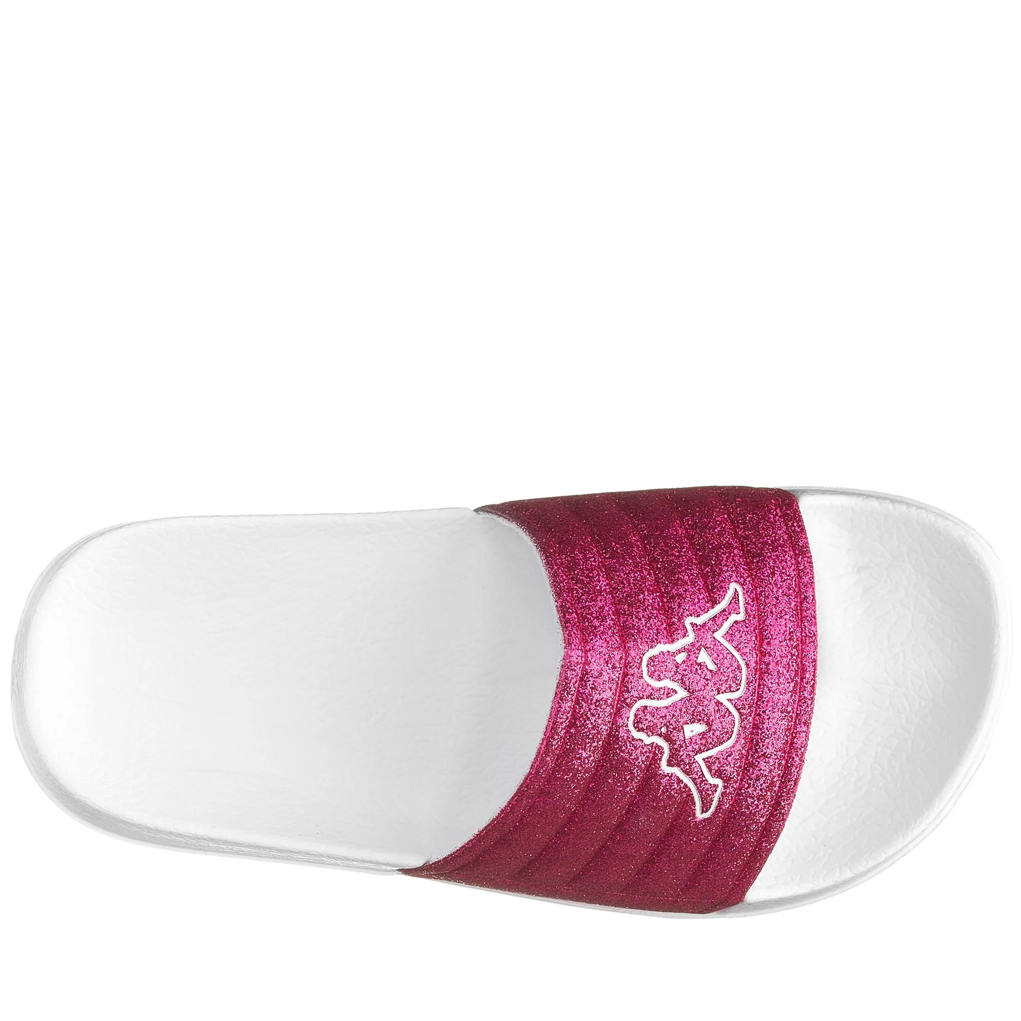 LOGO NOLES 4 KID - Flip-Flops - Stripe - Girl - WHITE-FUCHSIA GLITTER - Image 2