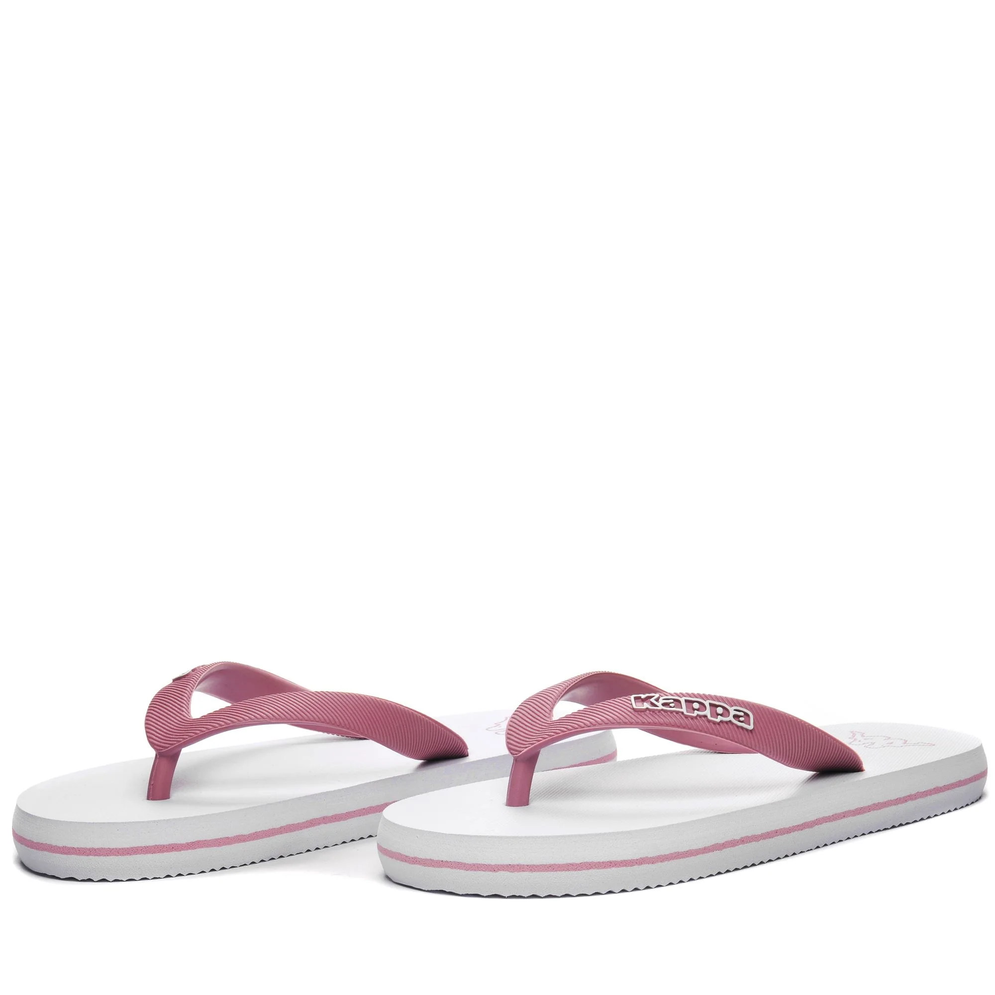 LOGO MOKER KID - Flip-Flops - Thongs - Kid unisex - WHITE-PINK