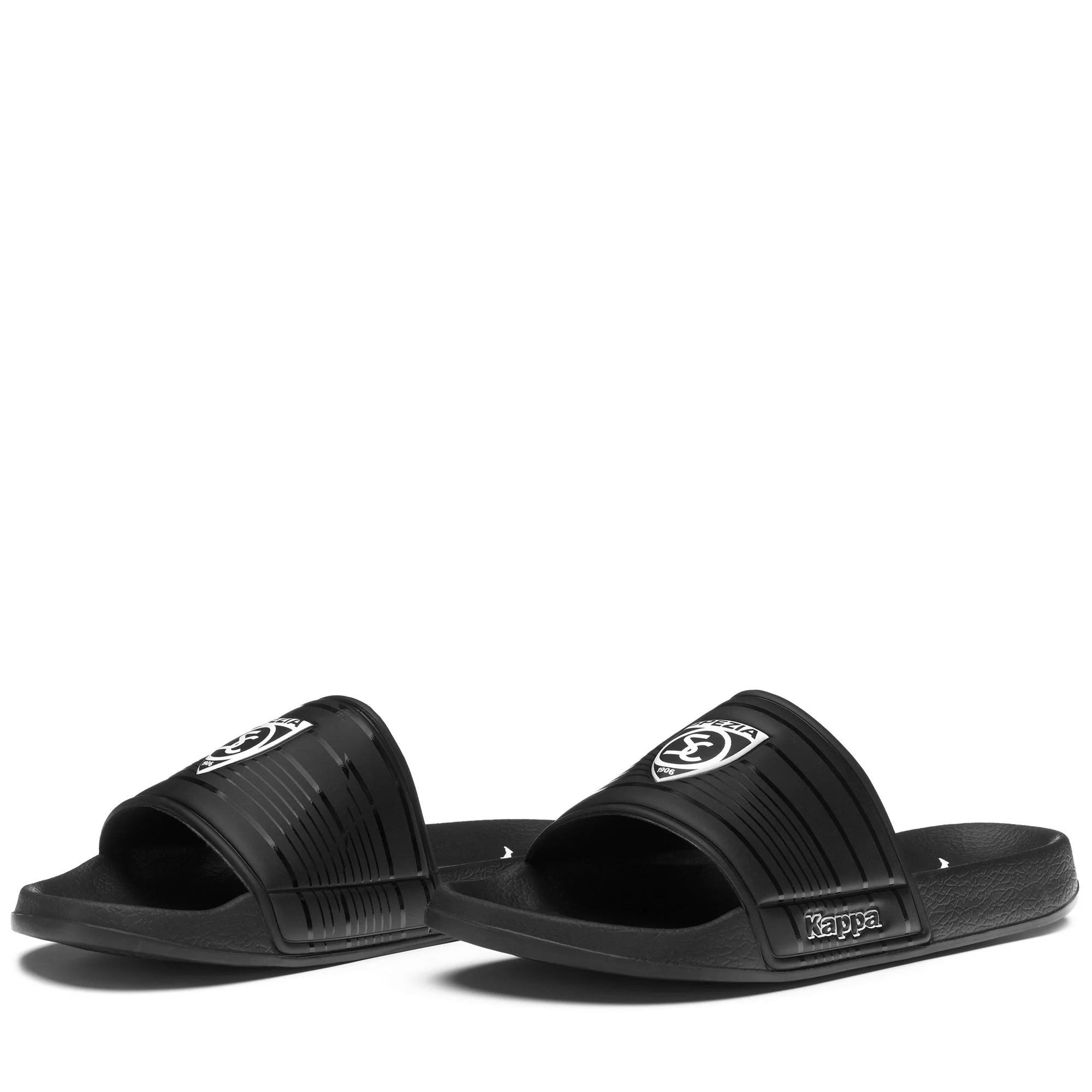 NOLES 7 SPEZIA CALCIO - Flip-Flops - Stripe - Unisex - BLACK-WHITE