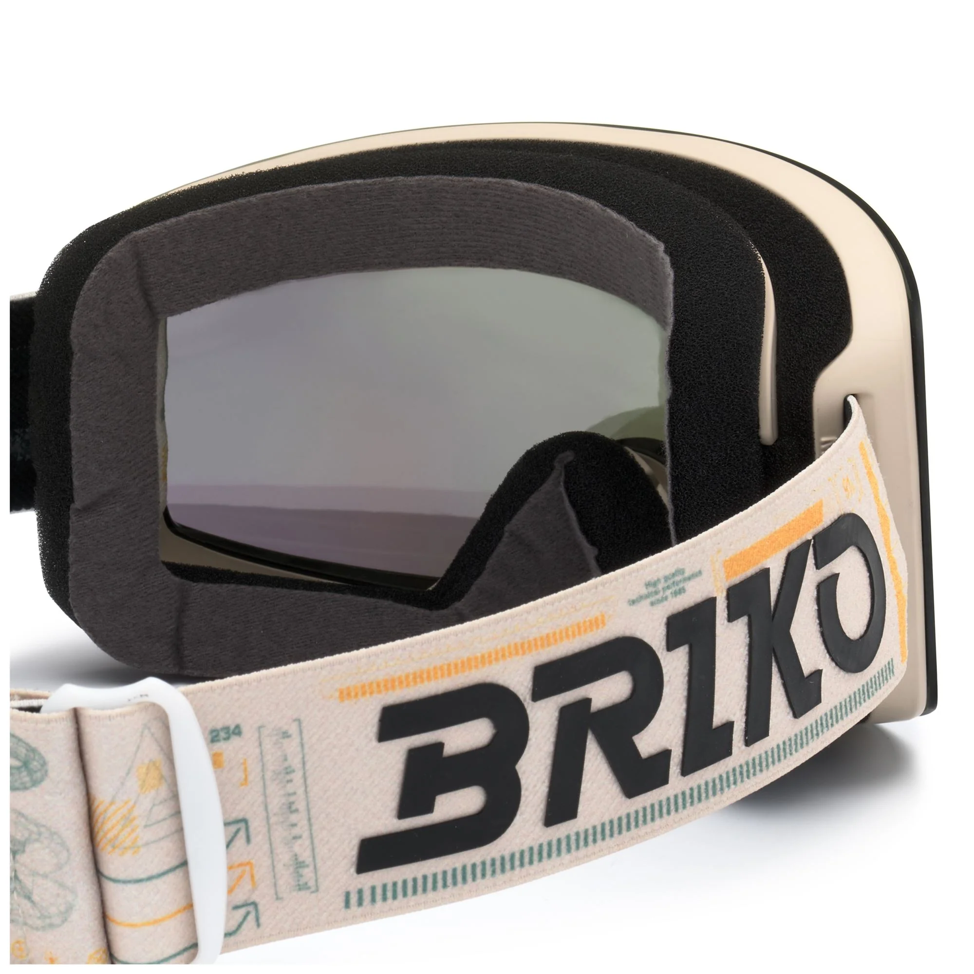 HORIZON 2 LENSES - Goggles - Ski Goggles - Unisex - GRAPHIC BEIGIE TANGERINE-GRM3Y1 - Image 4