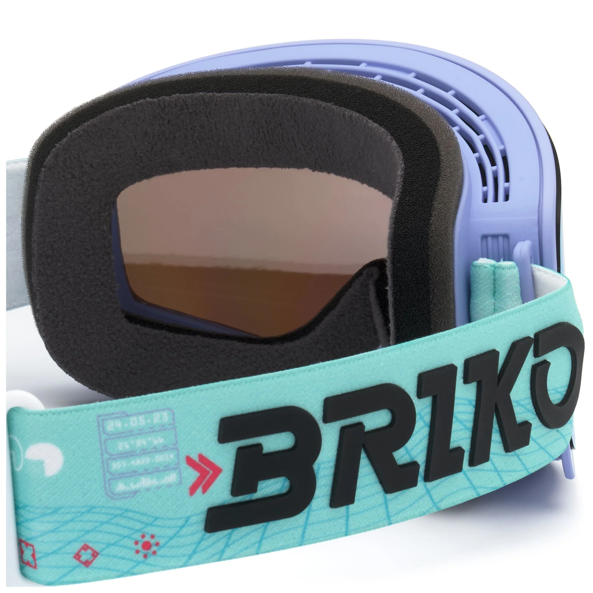 INGRID SHARP LITE 2 LENSES - Goggles - Ski Goggles - Unisex - GRAPHIC MINT GREEN LAVANDER-BBMBM3P1 - Image 4