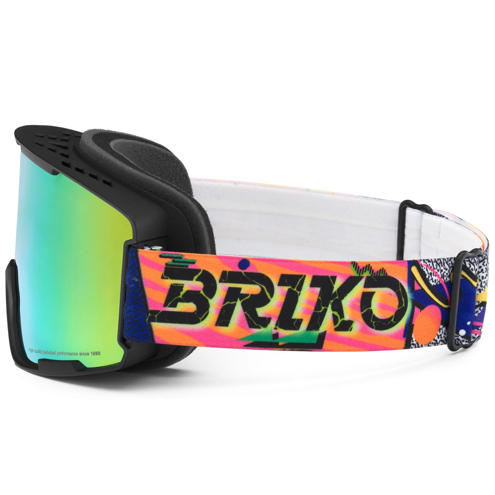 MARLO - Goggles - Ski Goggles - Unisex - Black Fantasy Lime-LIM3-Dune - Image 2