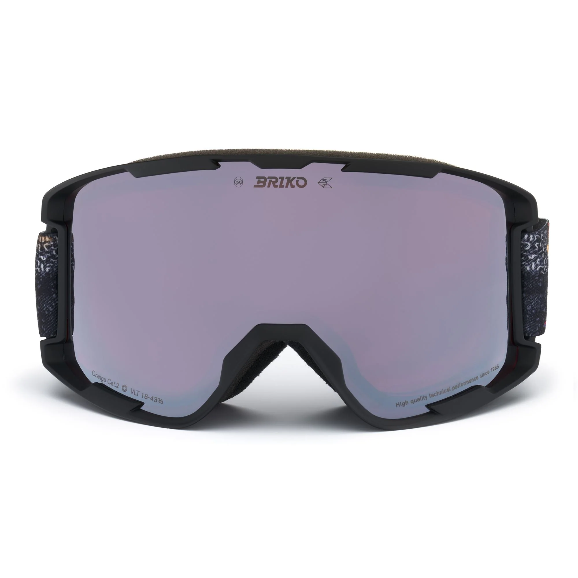 MARLO - Goggles - Ski Goggles - Unisex - Black Fantasy Orange-ORM2