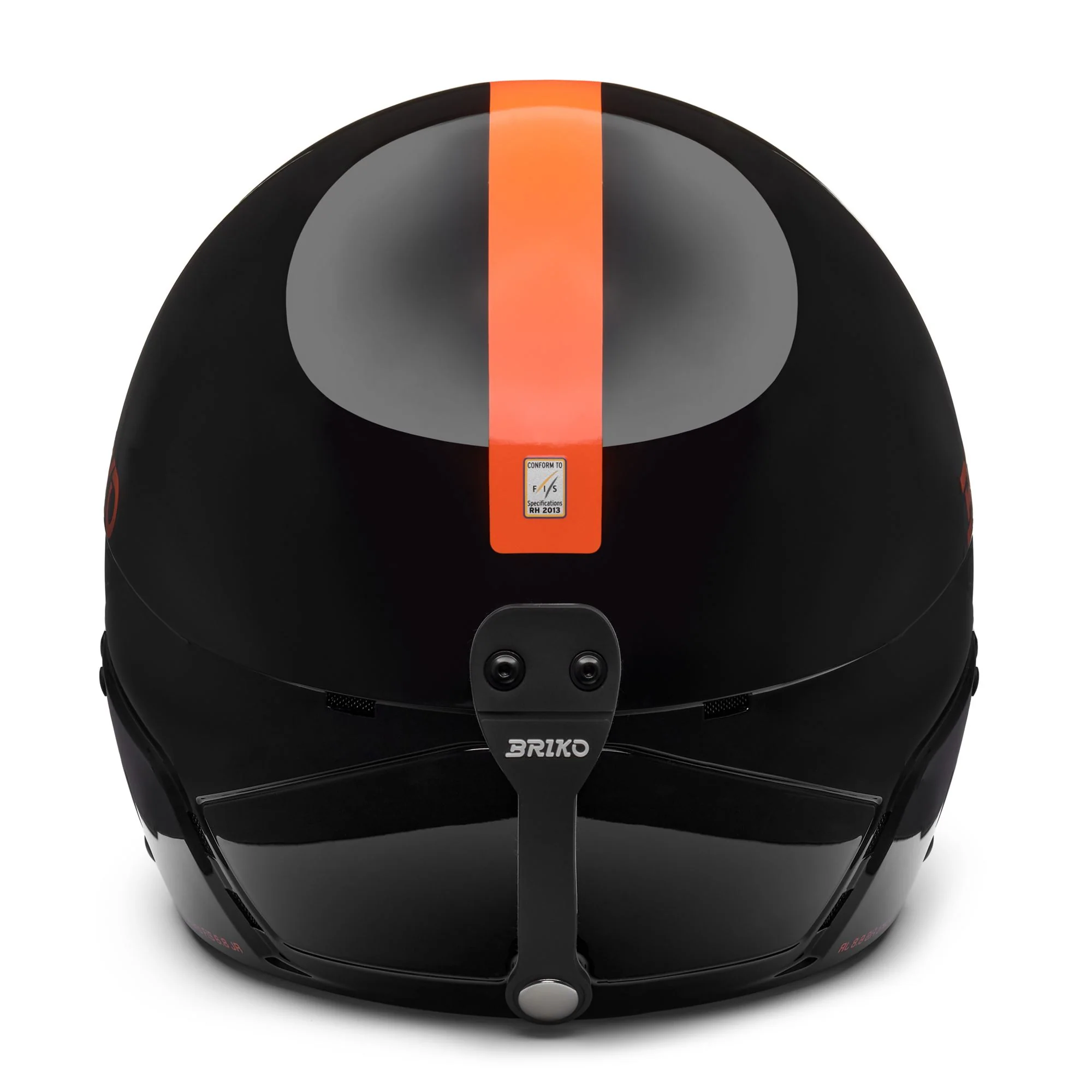 VULCANO FIS 6.8 JR - Helmets - Helmet - Kid unisex - Shiny Black-Orange Fluo - Image 4