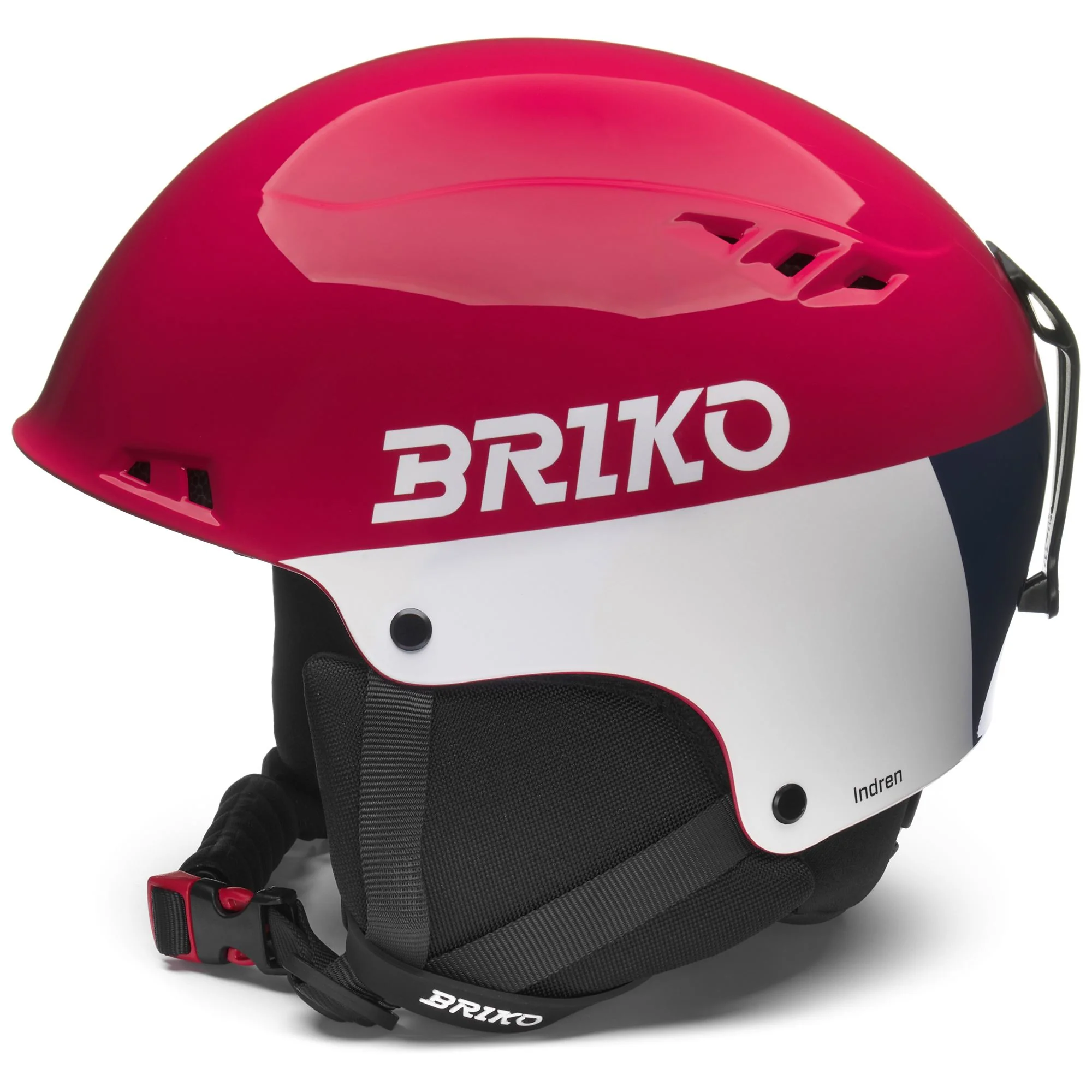INDREN - Helmets - Helmet - Unisex - Shiny Shiraz Red-White-Biscay Blue - Image 2