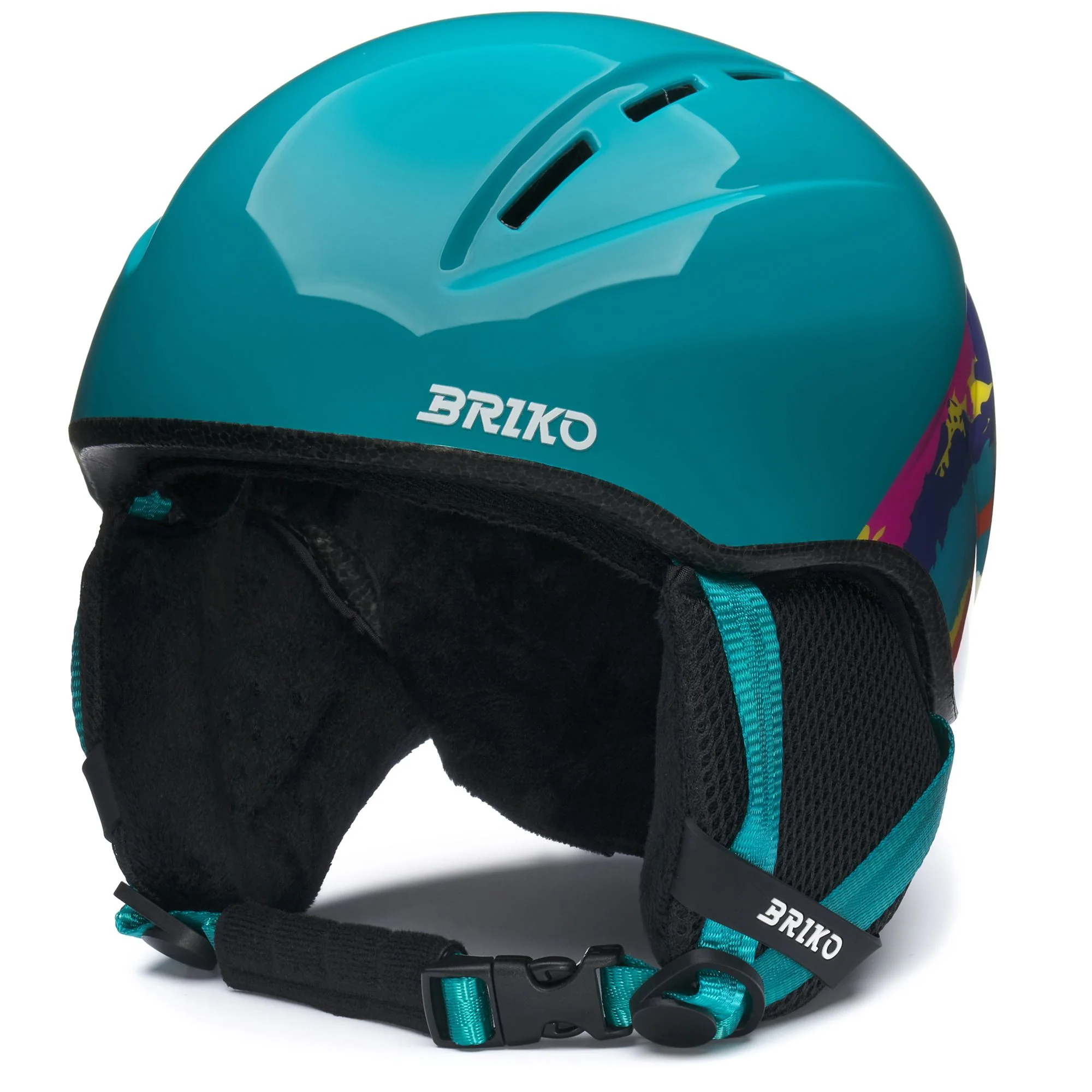 MAKALU GRAPHIK - Helmets - Helmet - Kid unisex - SHINY BLUE LAGOON-MULTICOLOR