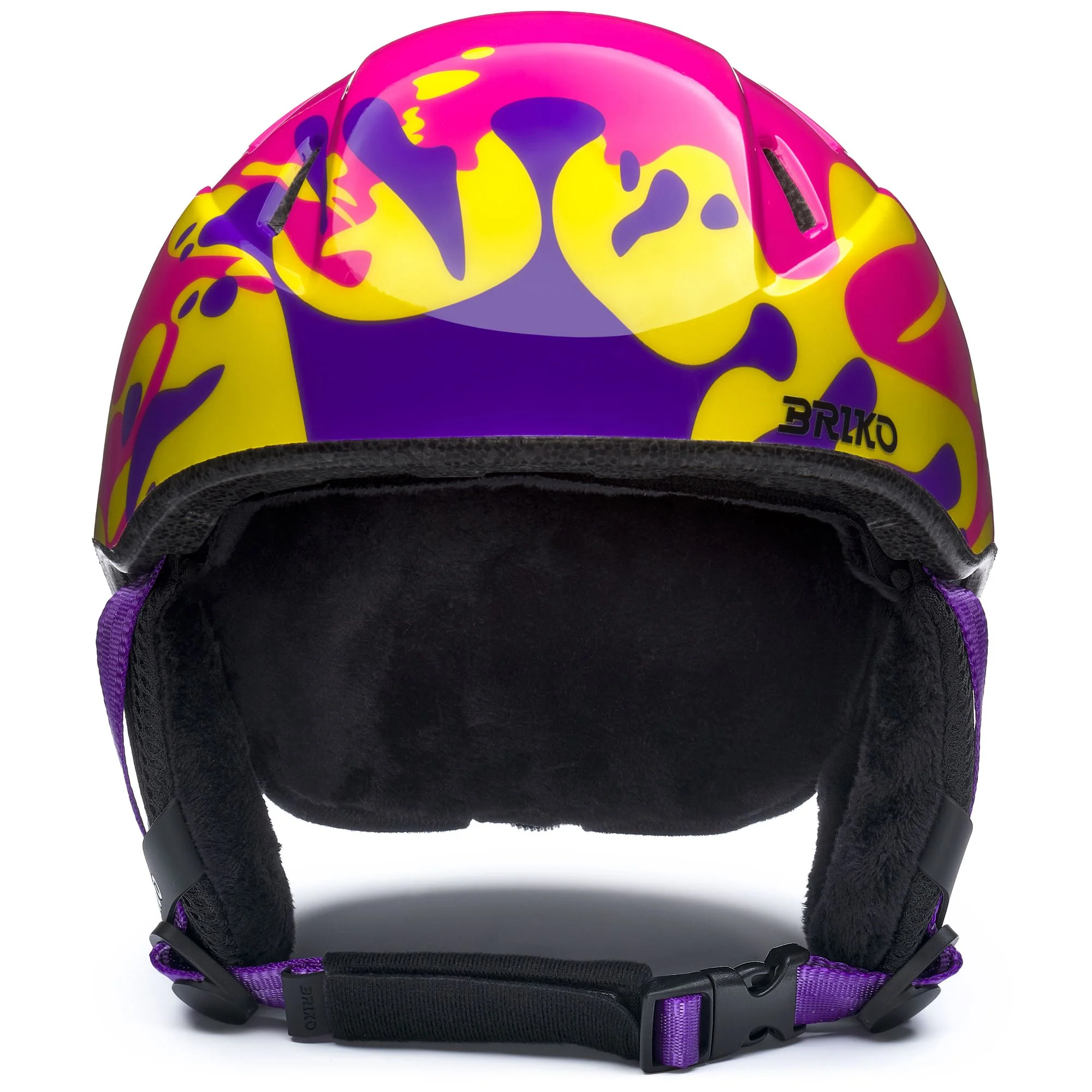 MAKALU GRAPHIK - Helmets - Helmet - Kid unisex - SHINY CERISE PINK-TURBO YELLOW-PURPLE HEART-BLACK - Image 3