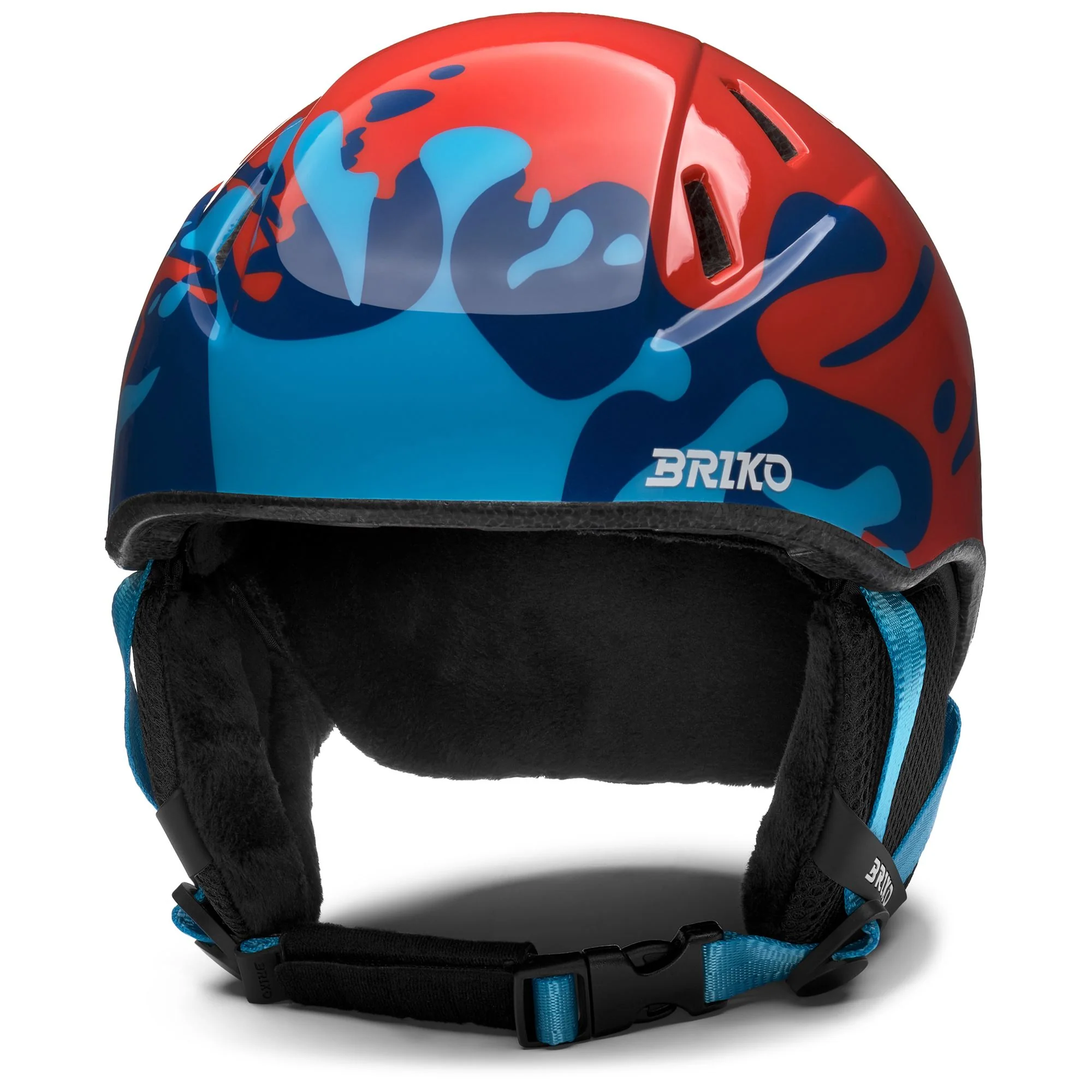MAKALU GRAPHIK - Helmets - Helmet - Kid unisex - SHINY MONZA RED-SMALT BLUE-CERULEAN-WHITE