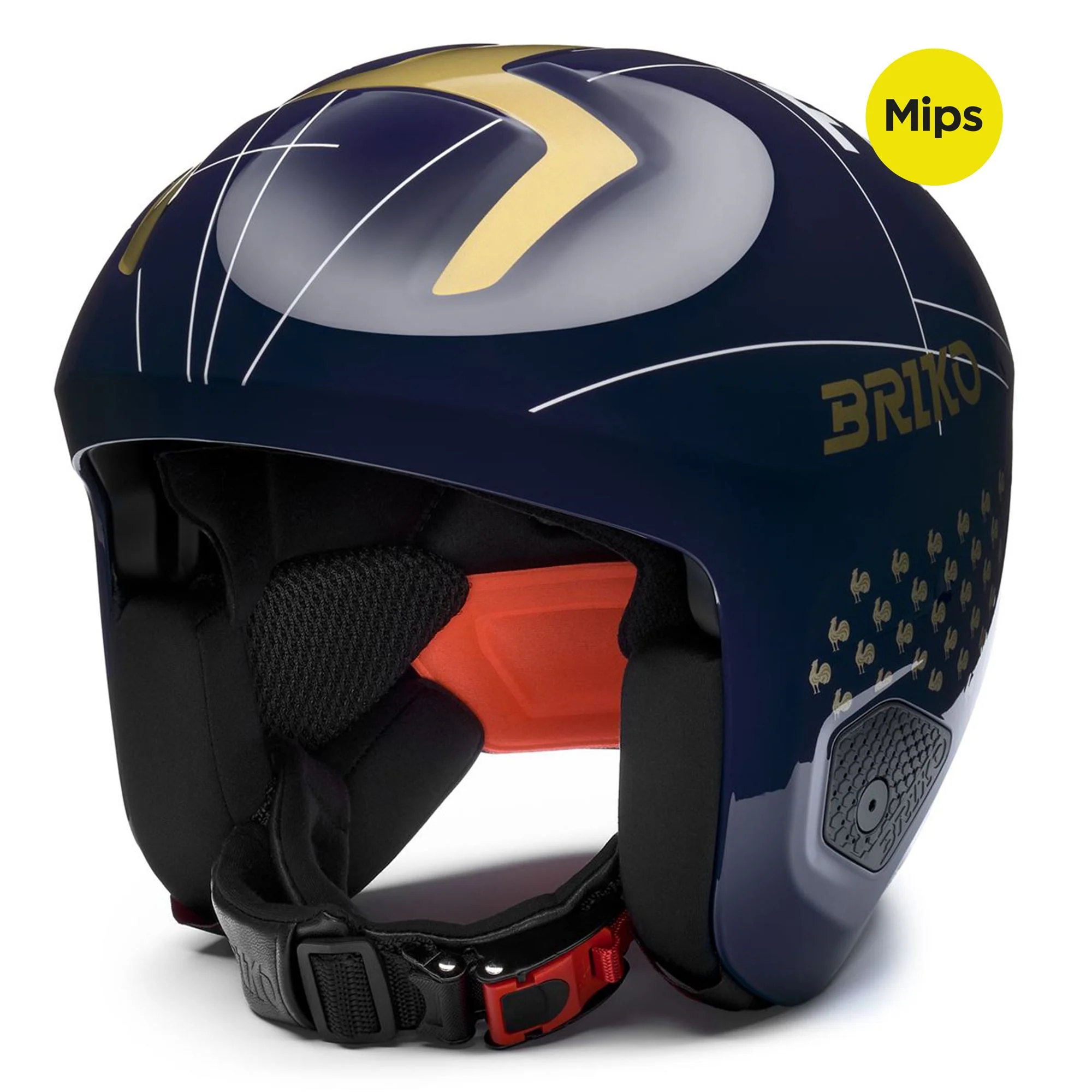 VULCANO 2.0 FRANCE MIPS - Helmets - Helmet - Unisex - Shiny Tangaroa Blue-Gold-White