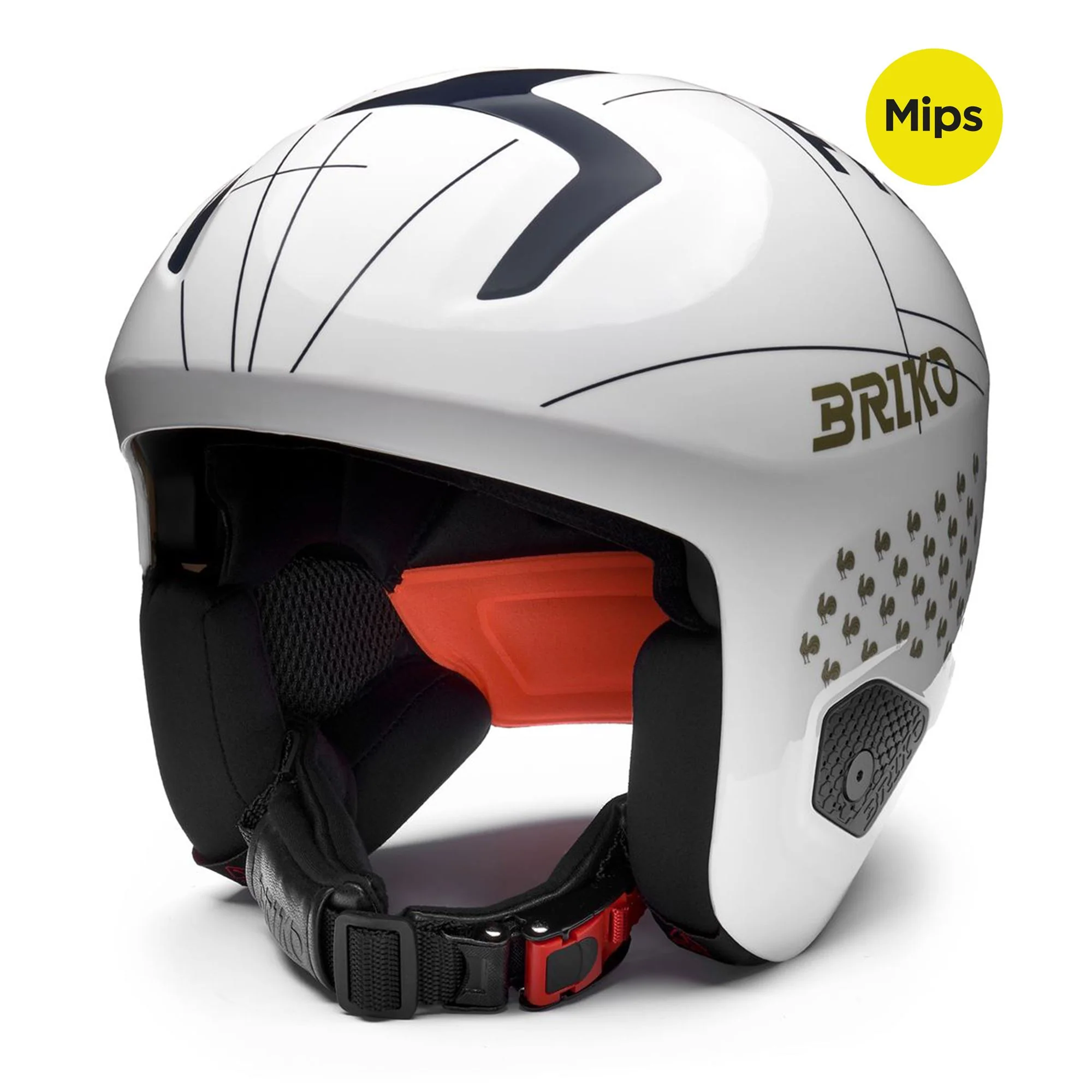 VULCANO 2.0 FRANCE MIPS - Helmets - Helmet - Unisex - Shiny White-Tangaroa Blue-Gold