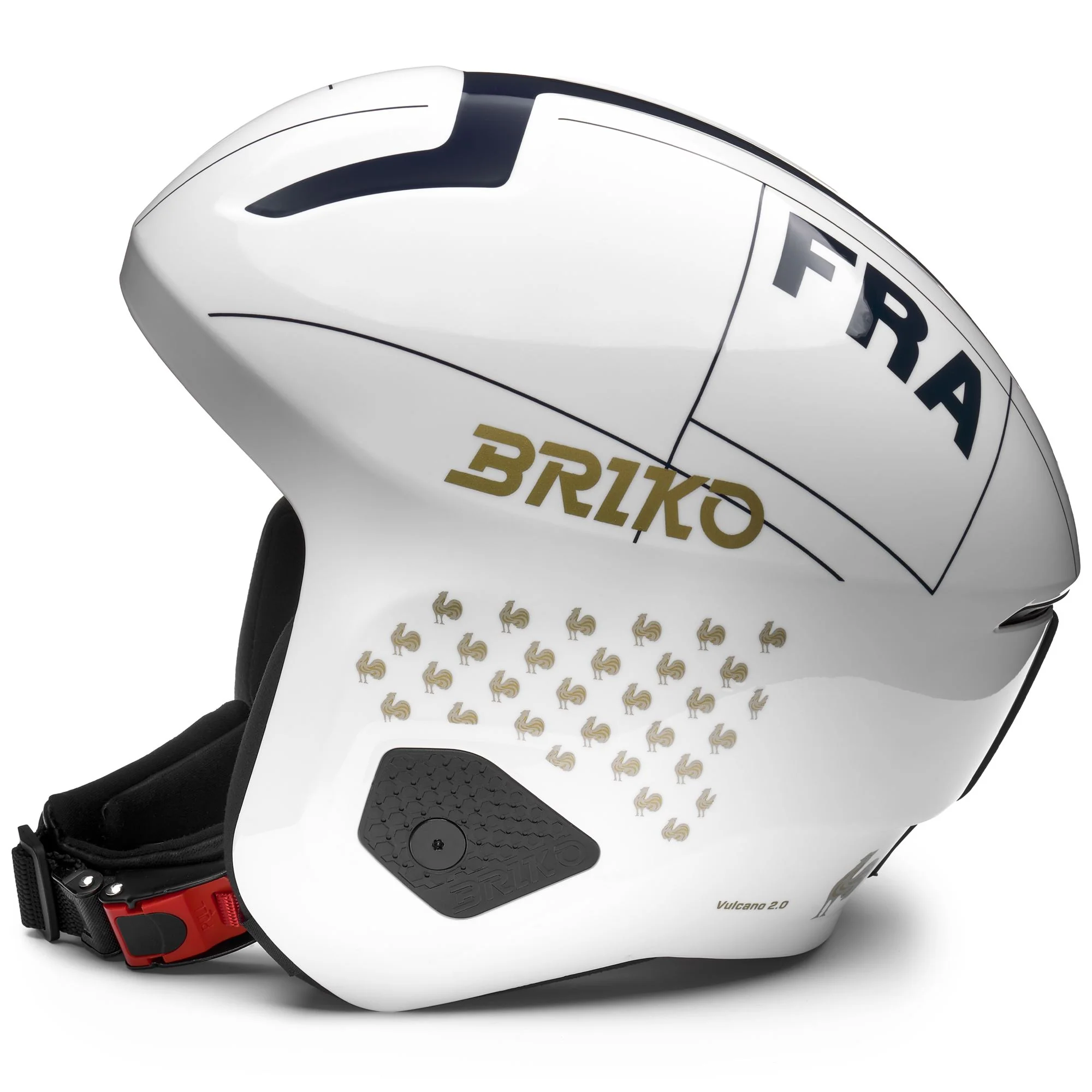 VULCANO 2.0 FRANCE MIPS - Helmets - Helmet - Unisex - Shiny White-Tangaroa Blue-Gold - Image 2
