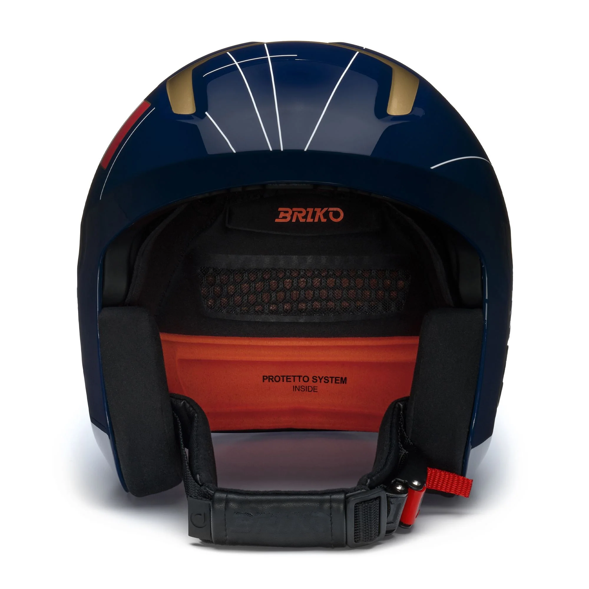 VULCANO 2.0 FRANCE - Helmets - Helmet - Unisex - Shiny Tangaroa Blue-Gold-White - Image 3