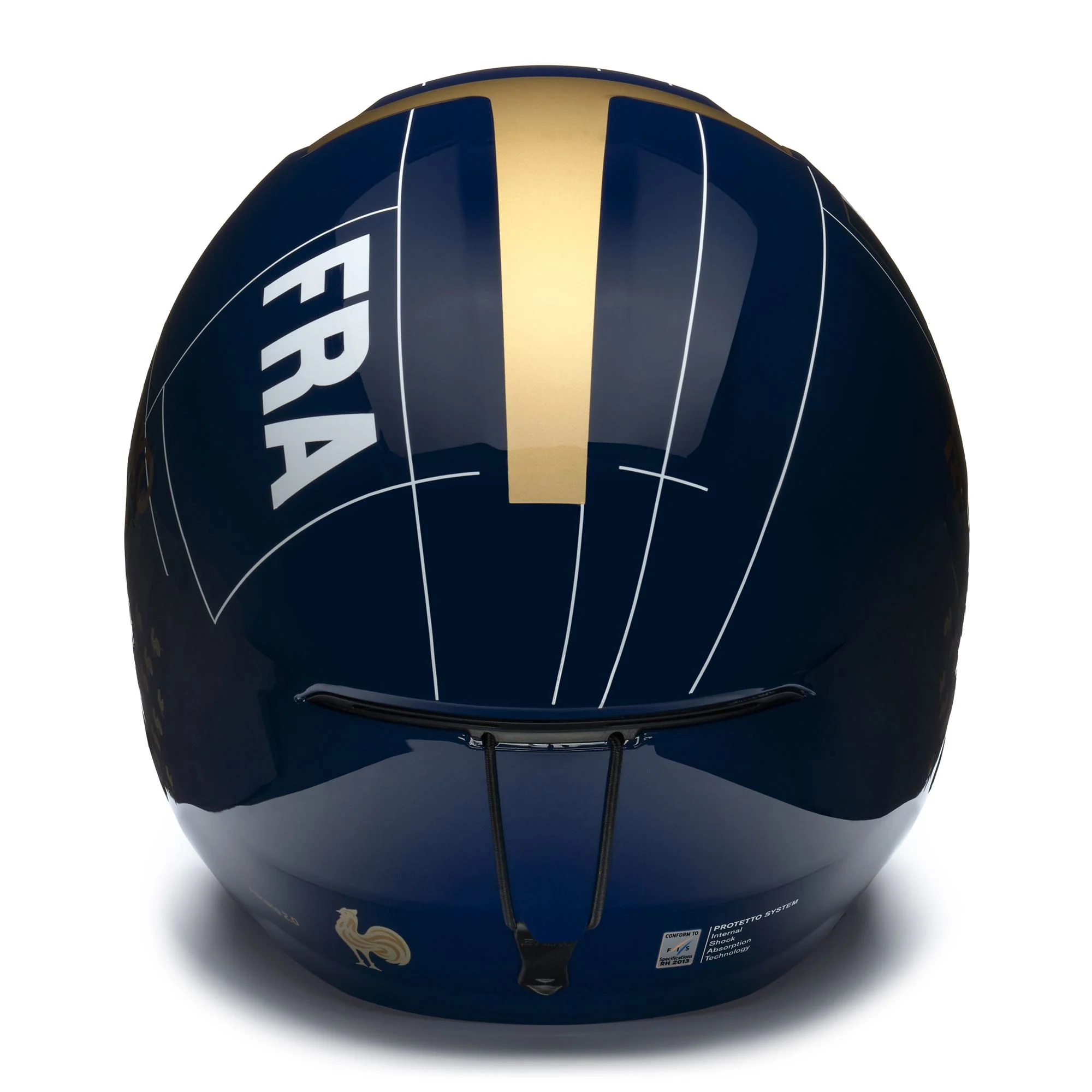 VULCANO 2.0 FRANCE - Helmets - Helmet - Unisex - Shiny Tangaroa Blue-Gold-White - Image 4