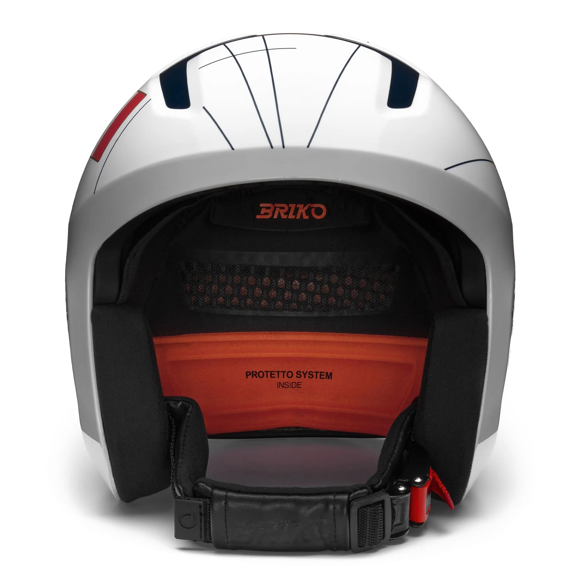 VULCANO 2.0 FRANCE - Helmets - Helmet - Unisex - Shiny White-Tangaroa Blue-Gold - Image 3