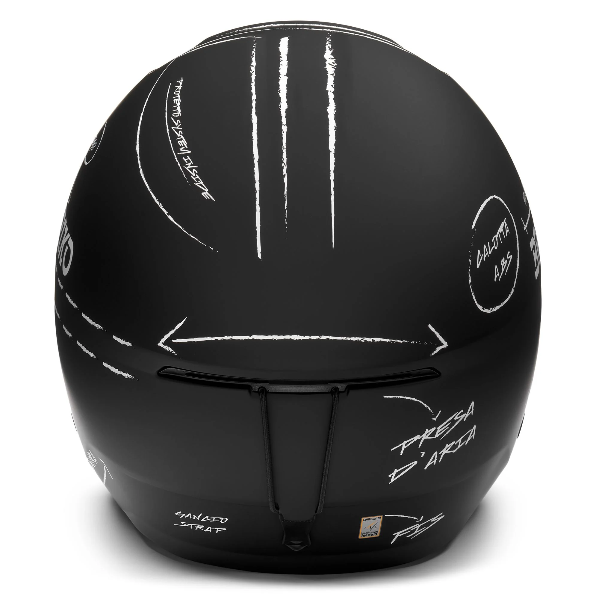 VULCANO 2.0 GRAPHIK - Helmets - Helmet - Unisex - Matt Black-White - Image 4