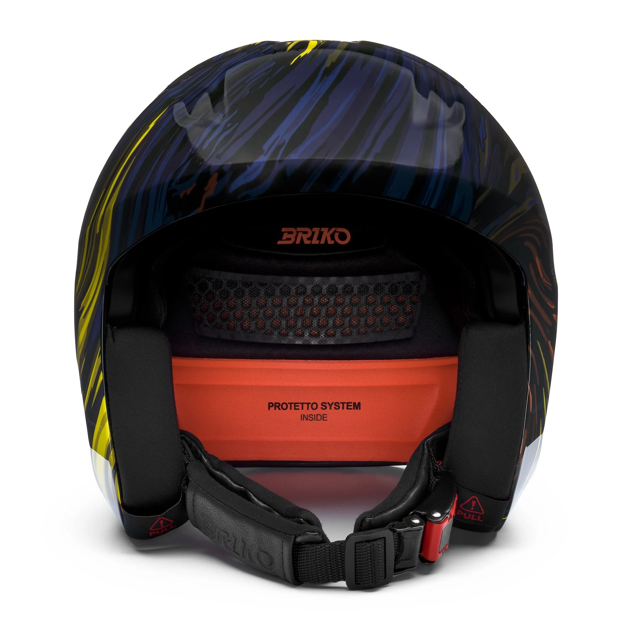VULCANO 2.0 GRAPHIK - Helmets - Helmet - Unisex - Shiny Cobalt Blue-Yellow-Orange-Black - Image 3