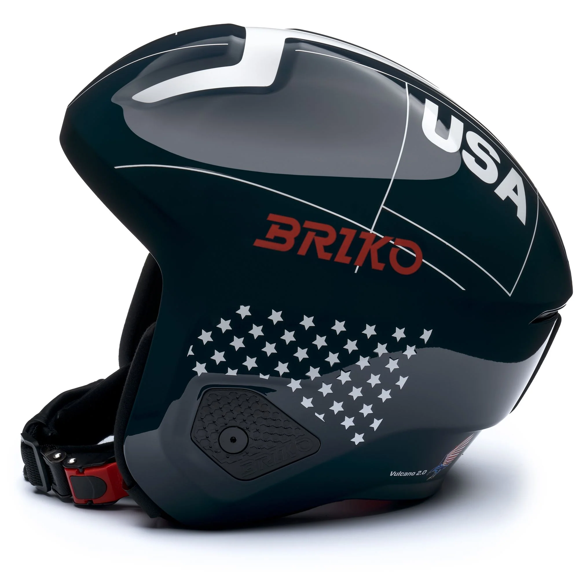 VULCANO 2.0 USA MIPS - Helmets - Helmet - Unisex - Shiny Blue-White-Cardinal Red - Image 2