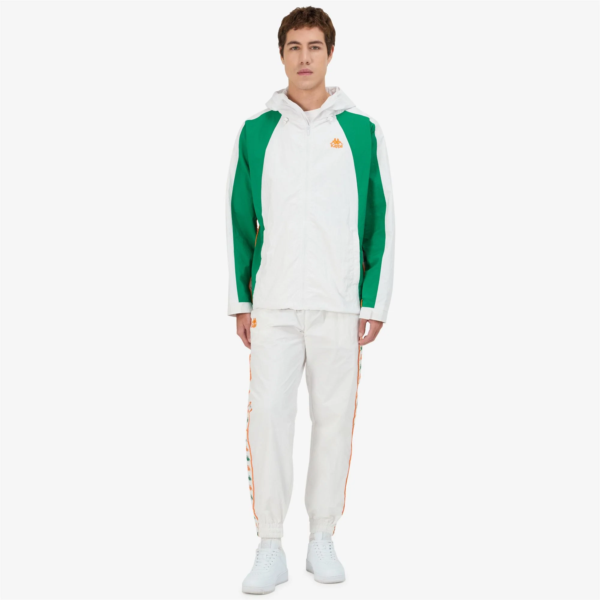 222 BANDA NIKO - Jackets - Mid - Man - WHITE-GREEN TEE-ORANGE