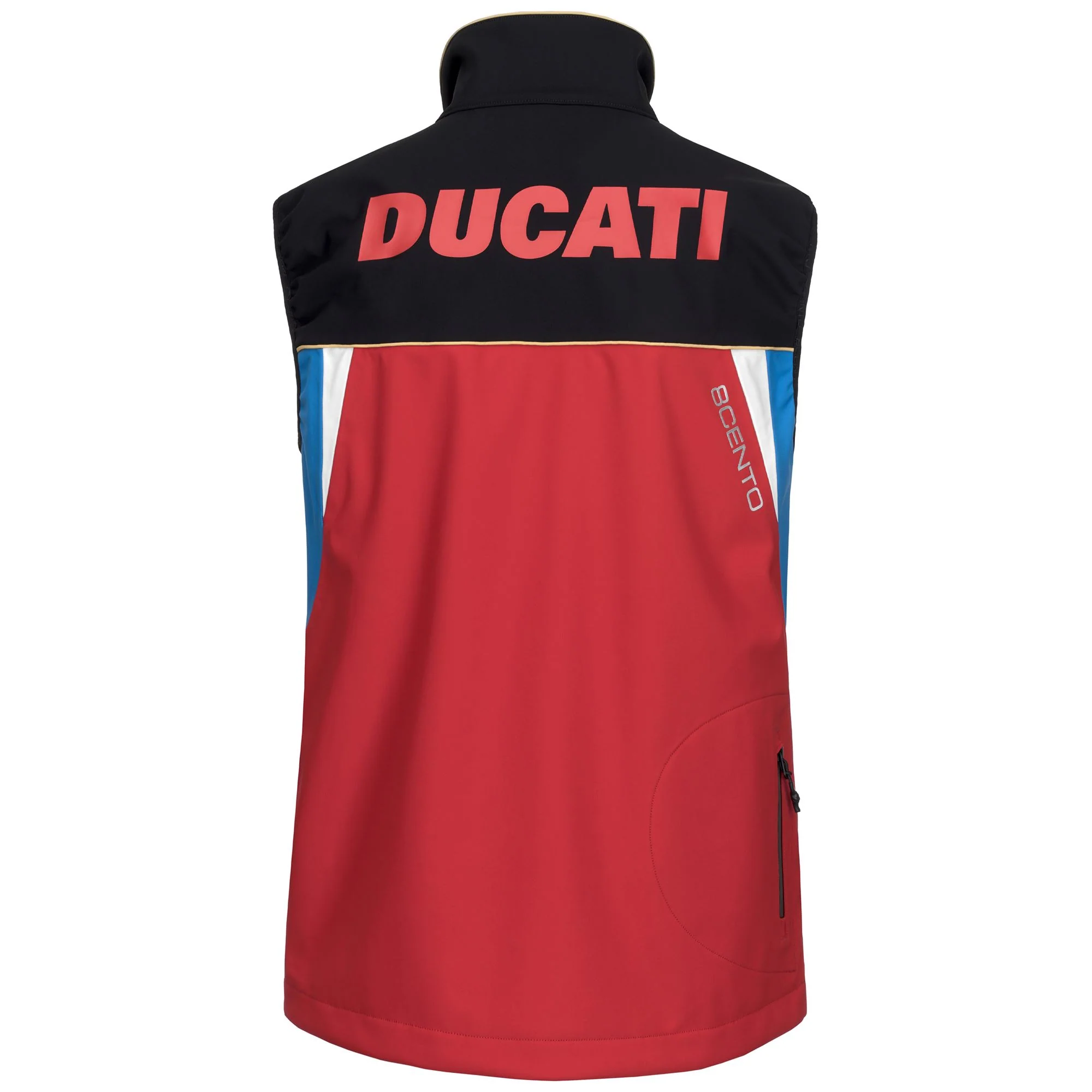 8CENTO 837 DUCATI - Jackets - Mid - Man - BLACK-RED-BLUE BRILLIANT - Image 3