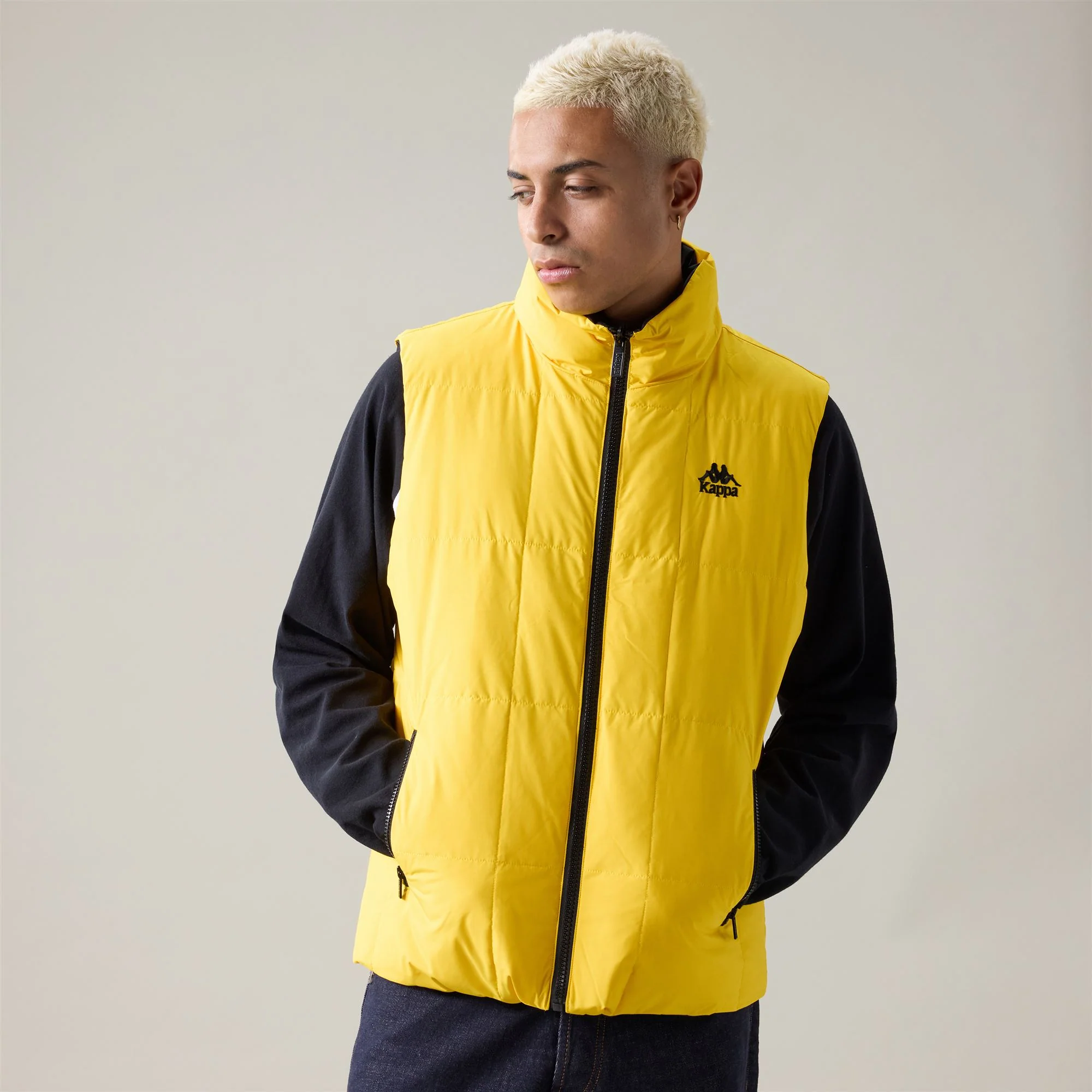 ORVILLE - Jackets - Vest - Man - Black-Yellow Spectra - Image 5