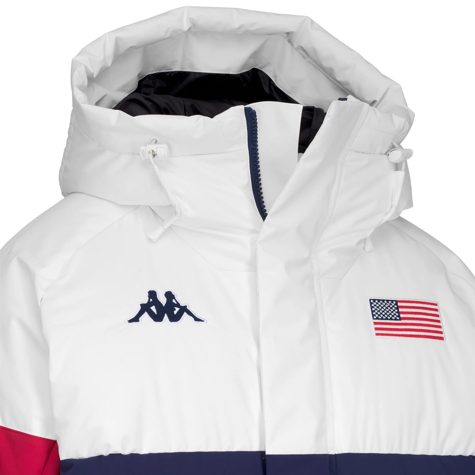 6CENTO 662B LONG USA - Jackets - Long - Unisex - BLUE CAVERN-RED TANGO-WHITE - Image 2