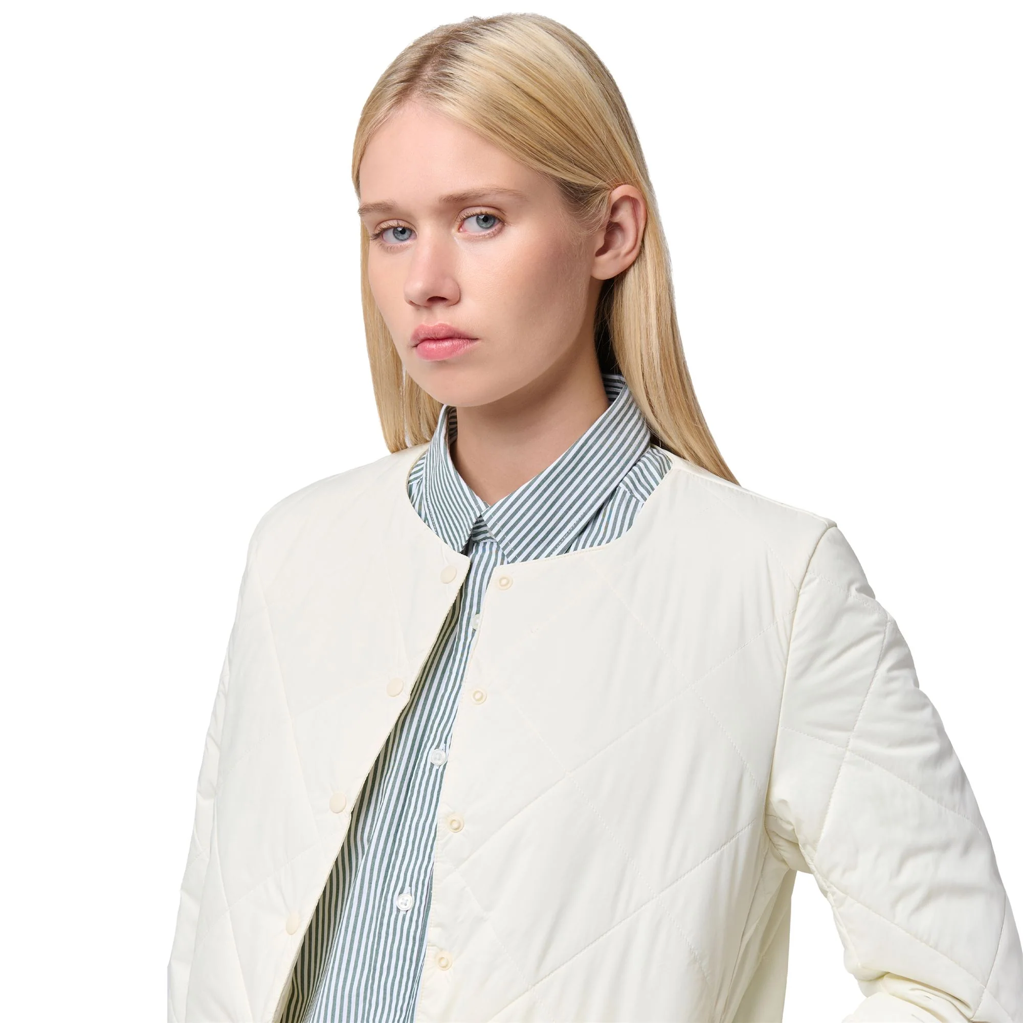 MANU - Jackets - Short - Woman - WHITE NATURAL - Image 6