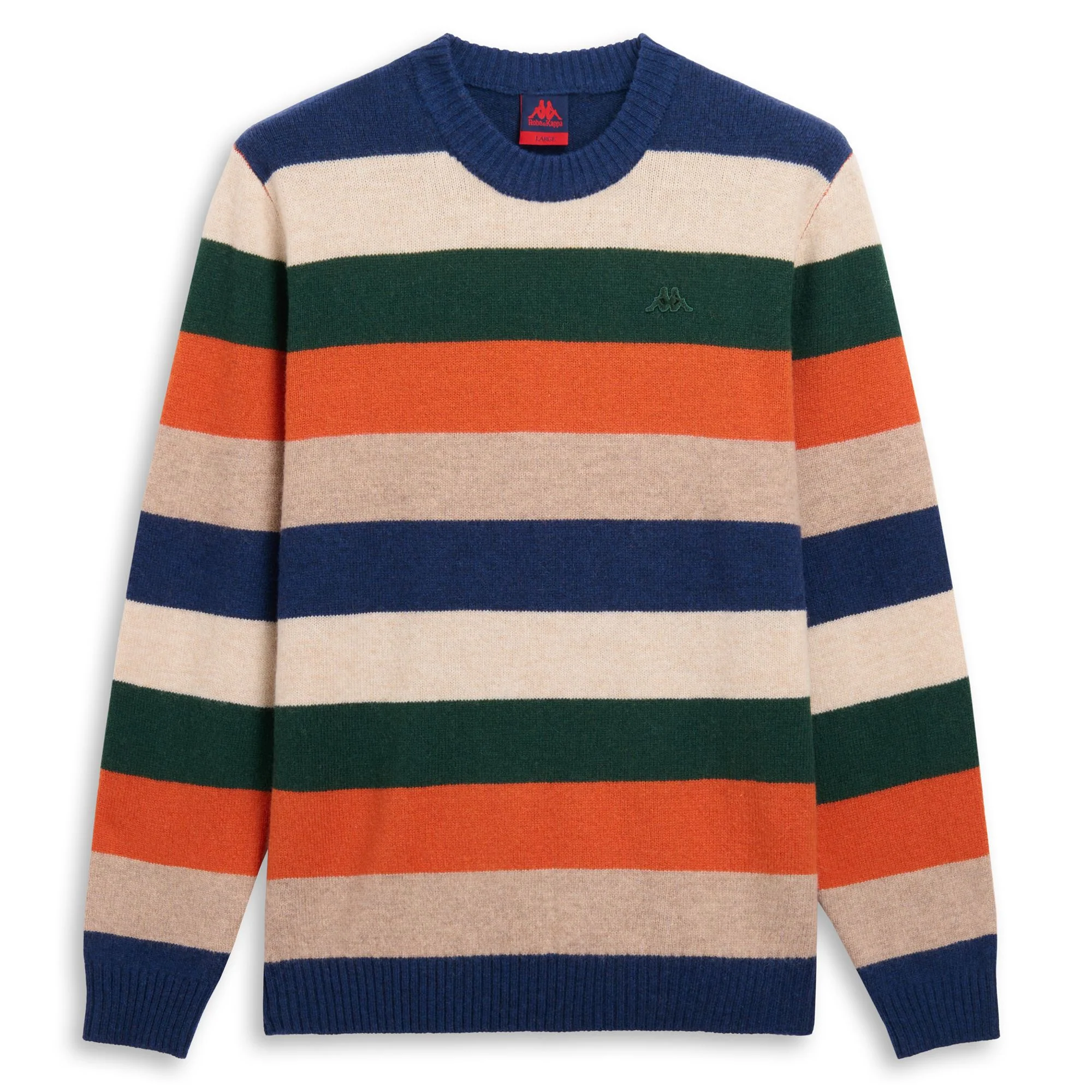 AGASSIE - KNITWEAR - Pull Over - Man - BLUE IRIS-BEIGE DK-ORANGE DK-GREEN JUNE-BEIGE CLAY - Image 2