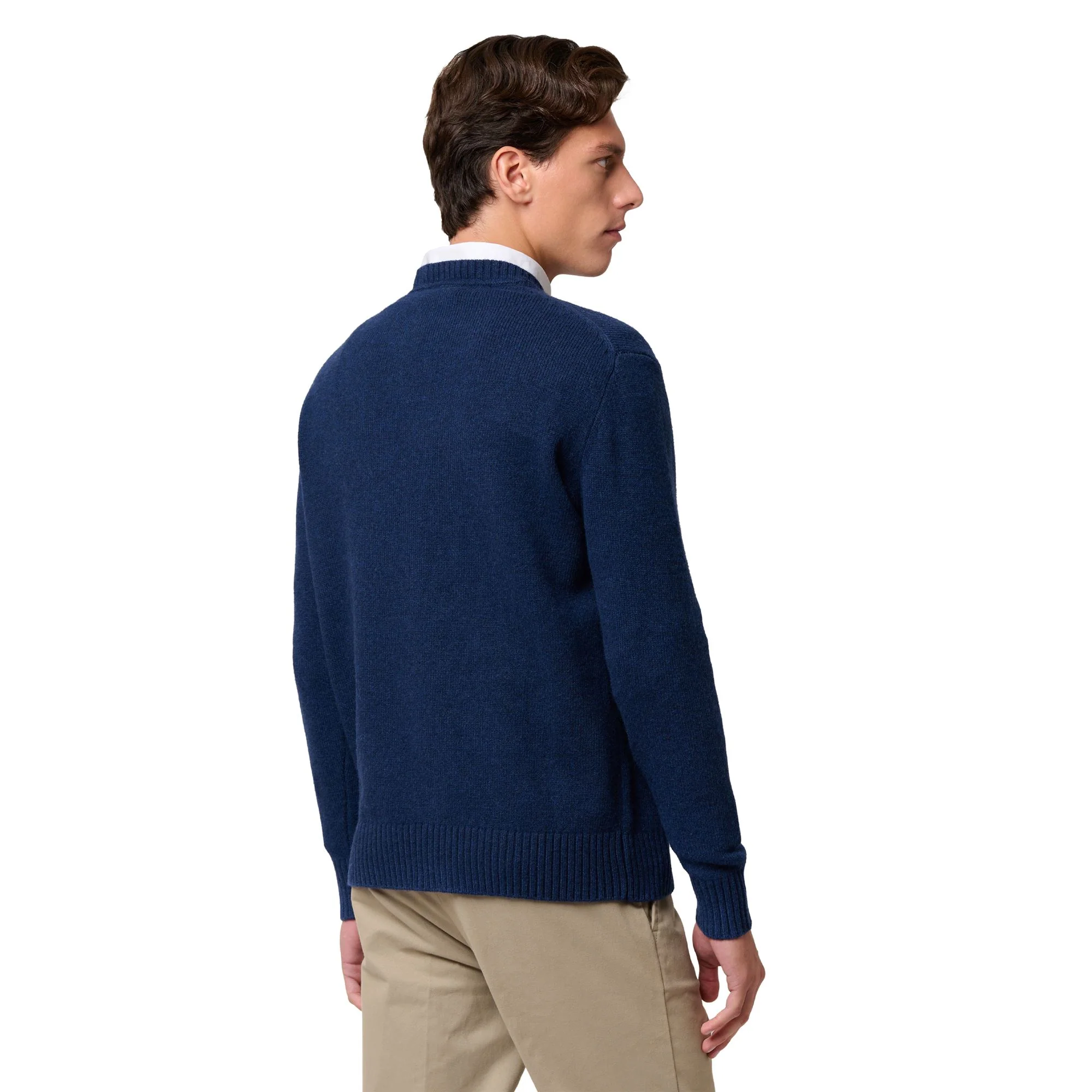 AVALON - KNITWEAR - Pull Over - Man - BLUE IRIS-GREY FROST-GREEN JUNE-WHITE NATURAL - Image 5