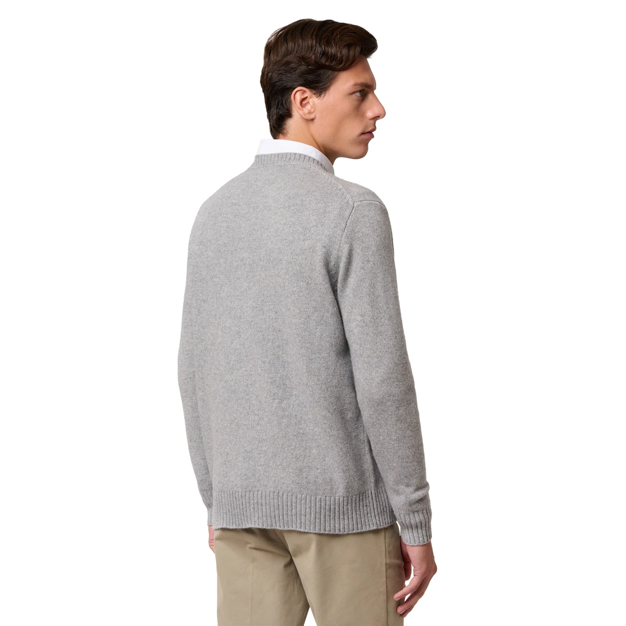 AVALON - KNITWEAR - Pull Over - Man - GREY FROST-BLUE IRIS-WHITE NATURAL-BEIGE COFFEE - Image 5