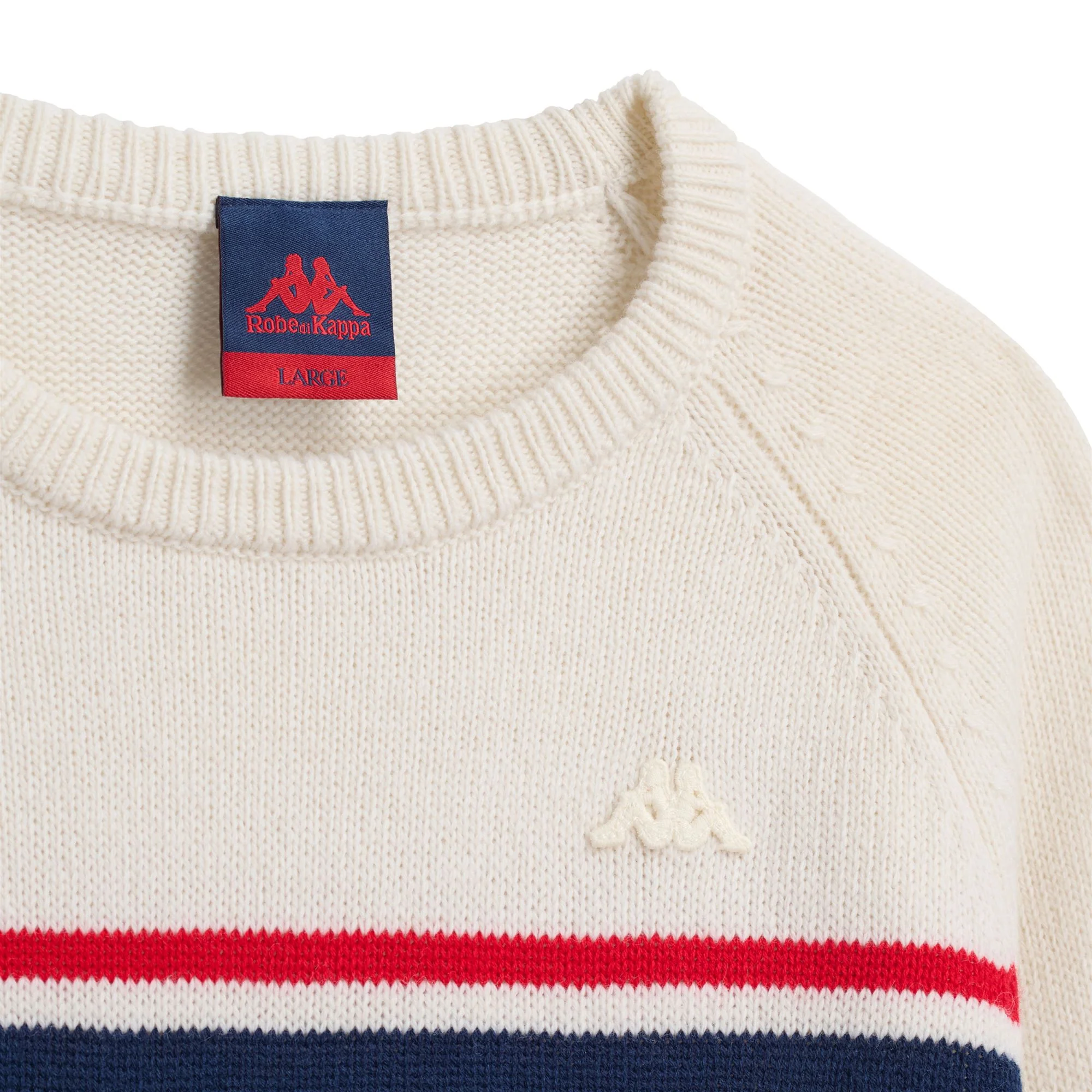 EROI KNIT CORTINA - KNITWEAR - Jumper - Man - WHITE NATURAL-BLUE-RED - Image 4