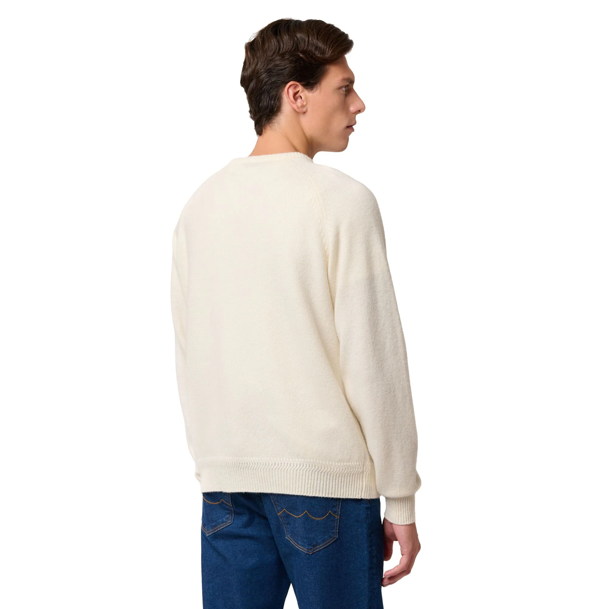 EROI KNIT CORTINA - KNITWEAR - Jumper - Man - WHITE NATURAL-BLUE-RED - Image 5
