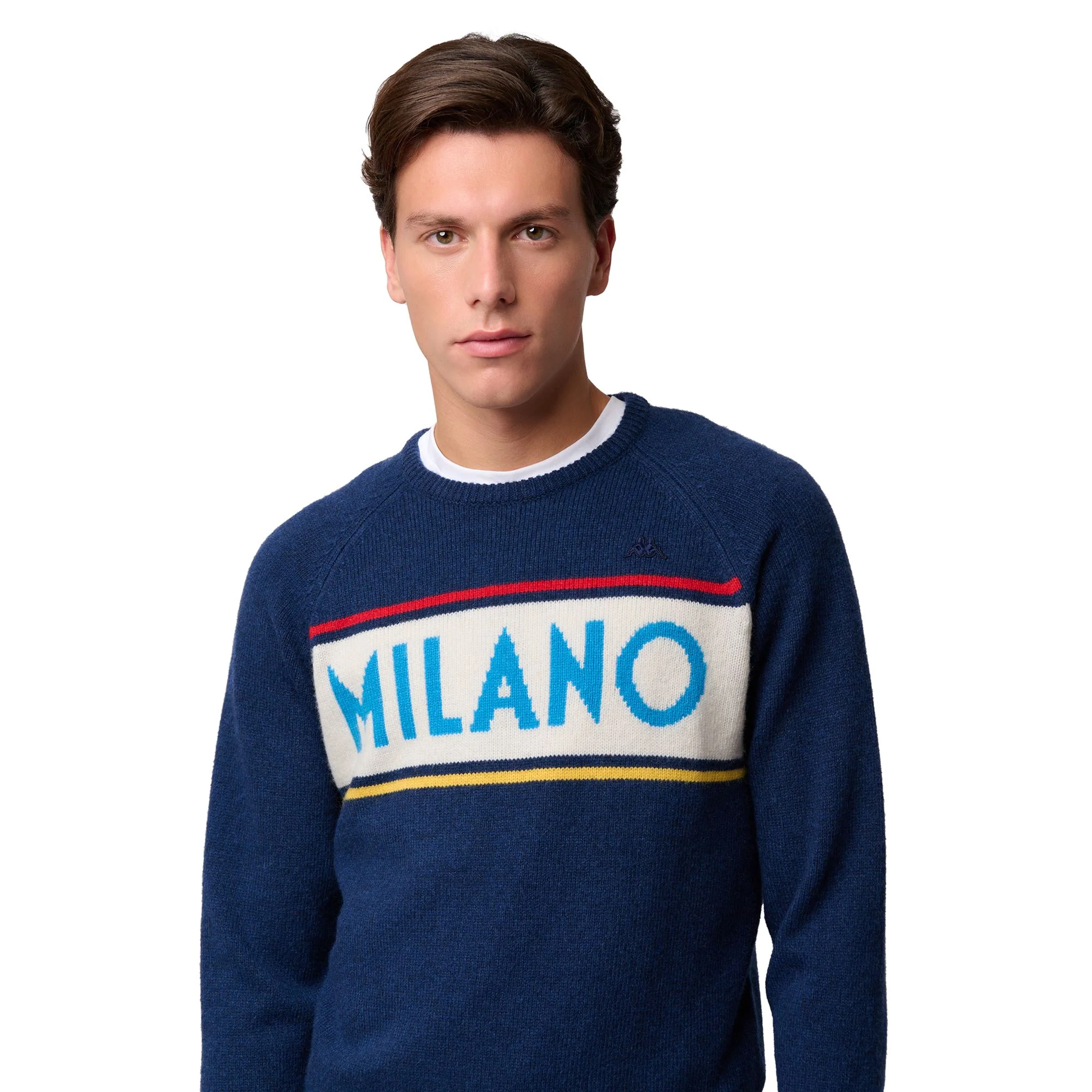 EROI KNIT MILANO - KNITWEAR - Jumper - Man - BLUE-WHITE NATURAL-AZURE-RED-YELLOW - Image 6