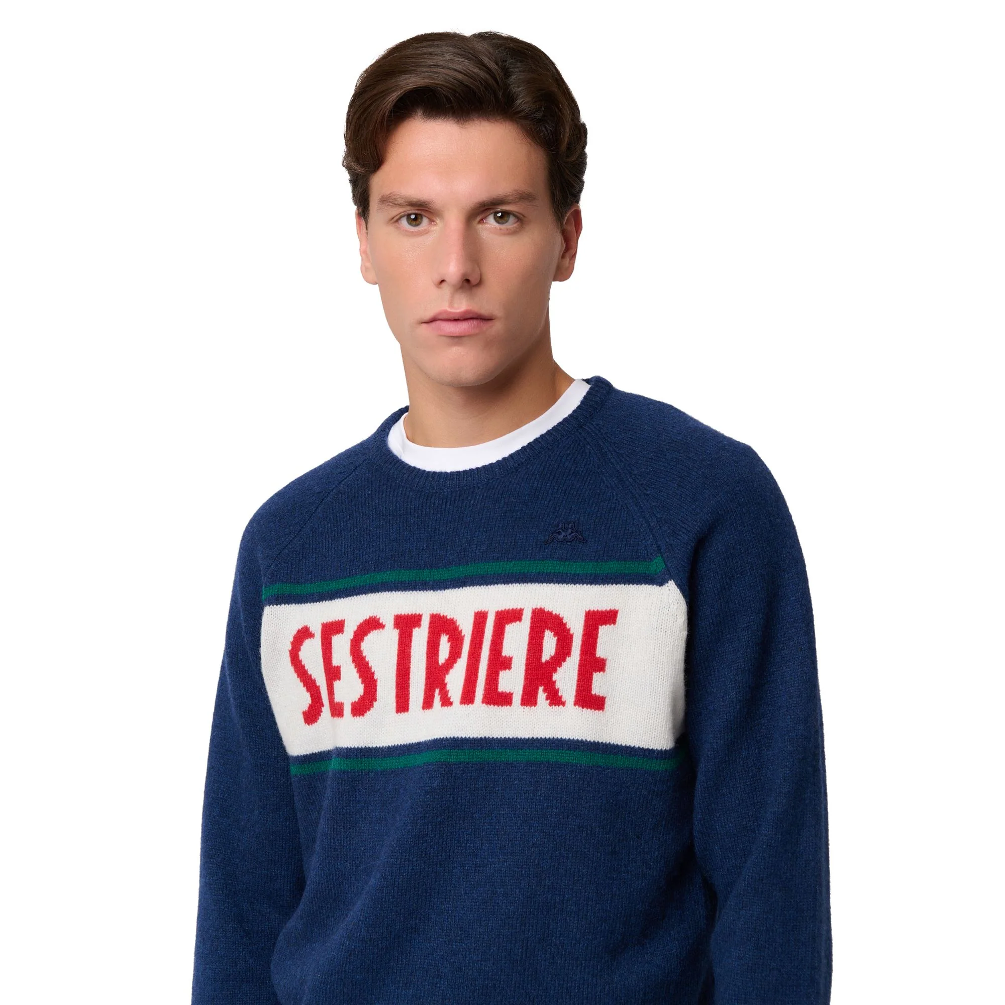 EROI KNIT SESTRIERE - KNITWEAR - Jumper - Man - BLUE-WHITE NATURAL-RED -GREEN - Image 6