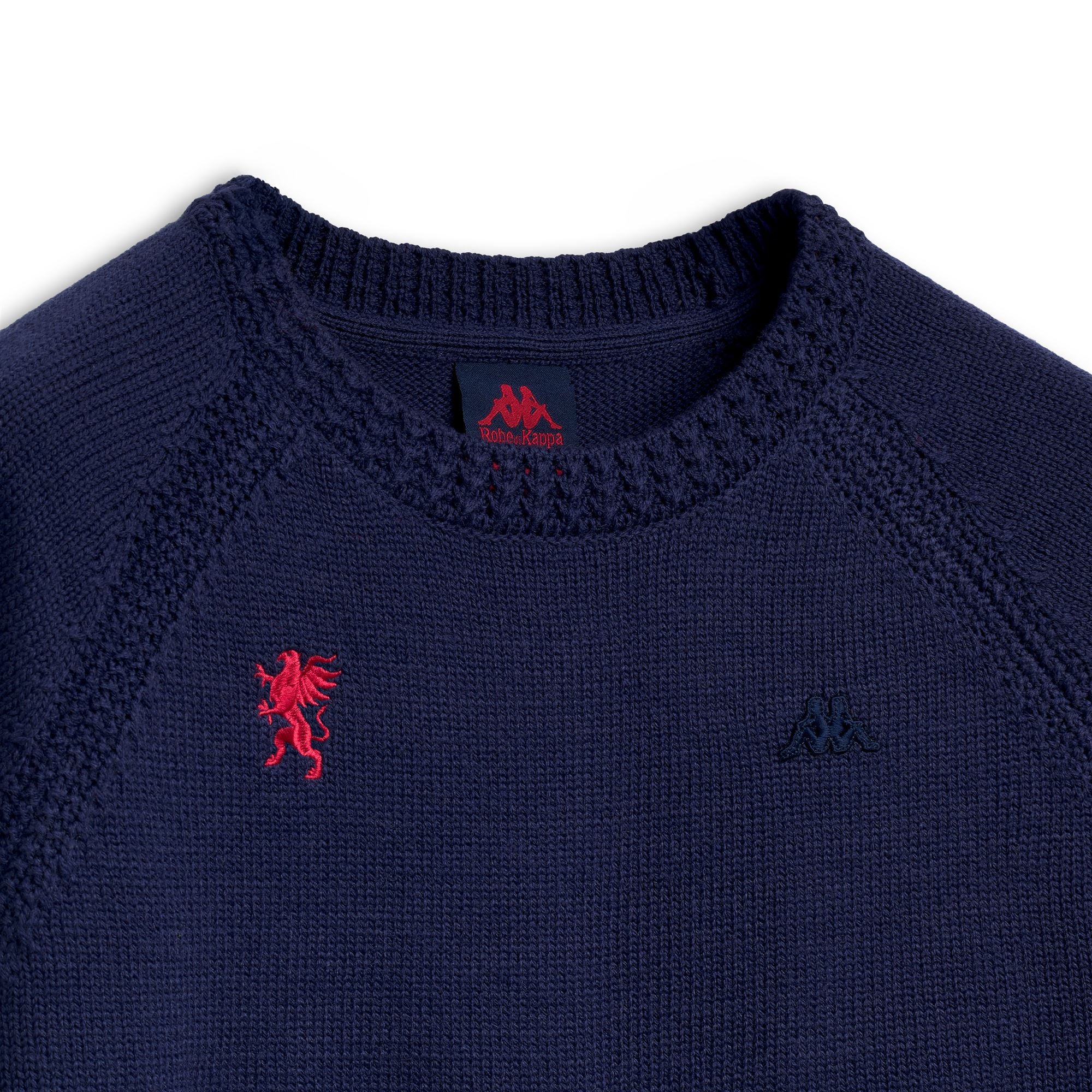 GASP GENOA - KNITWEAR - Pull Over - Man - BLUE MARINE-RED BLAZE - Image 3