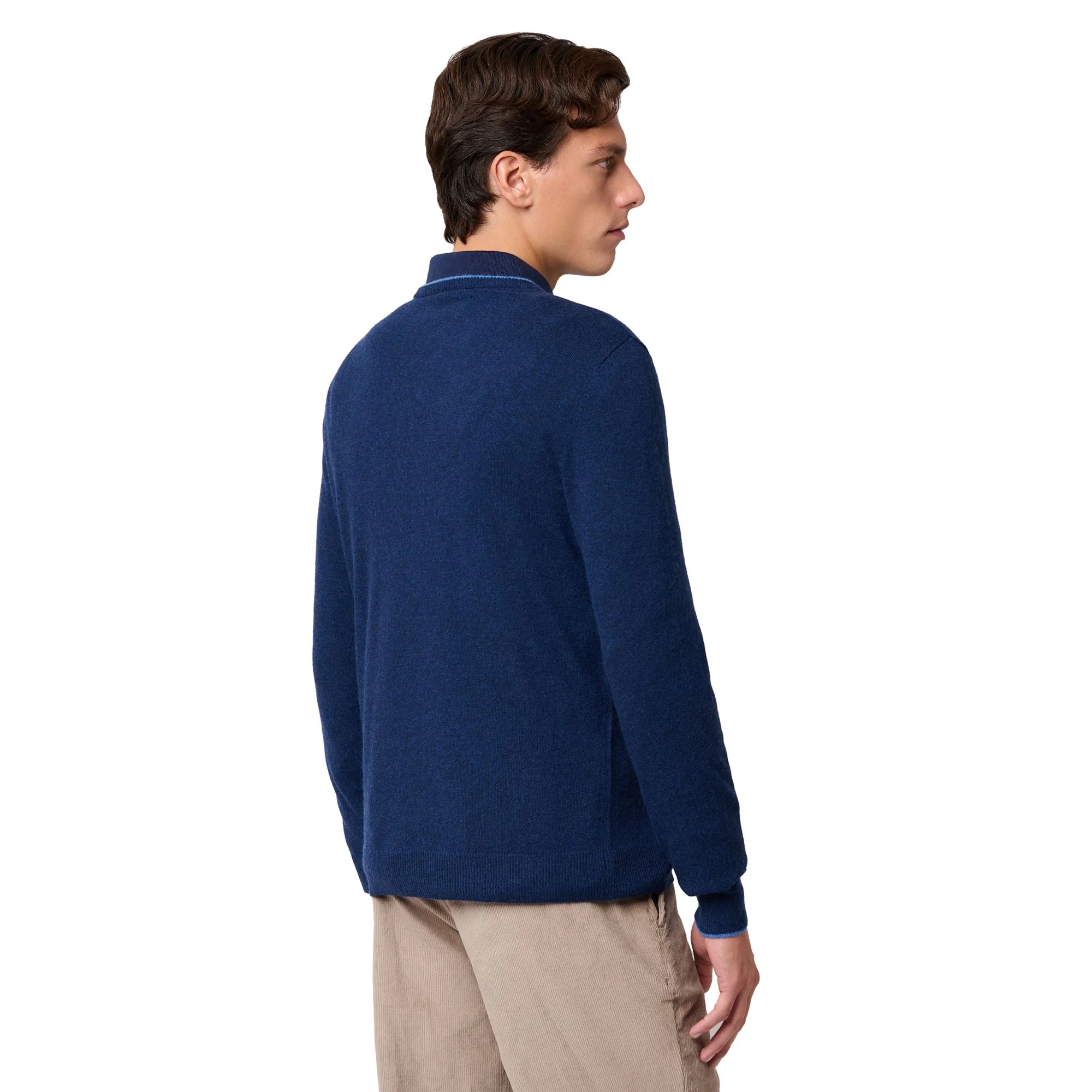 GRAVER - KNITWEAR - Pull Over - Man - BLUE IRIS-BLUE ROYAL LT - Image 5