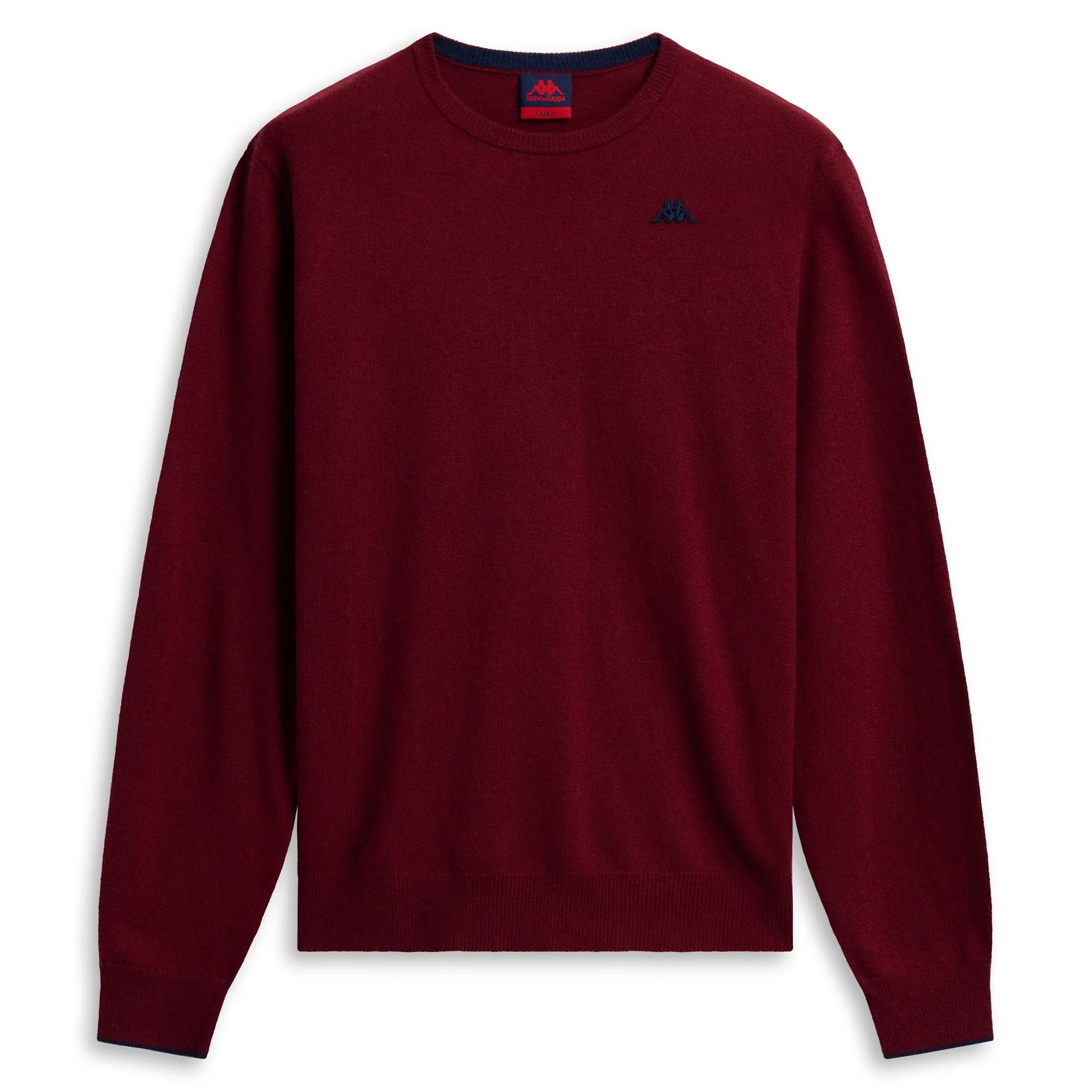 GRAVER - KNITWEAR - Pull Over - Man - RED POMEGRANATE-BLUE IRIS - Image 2