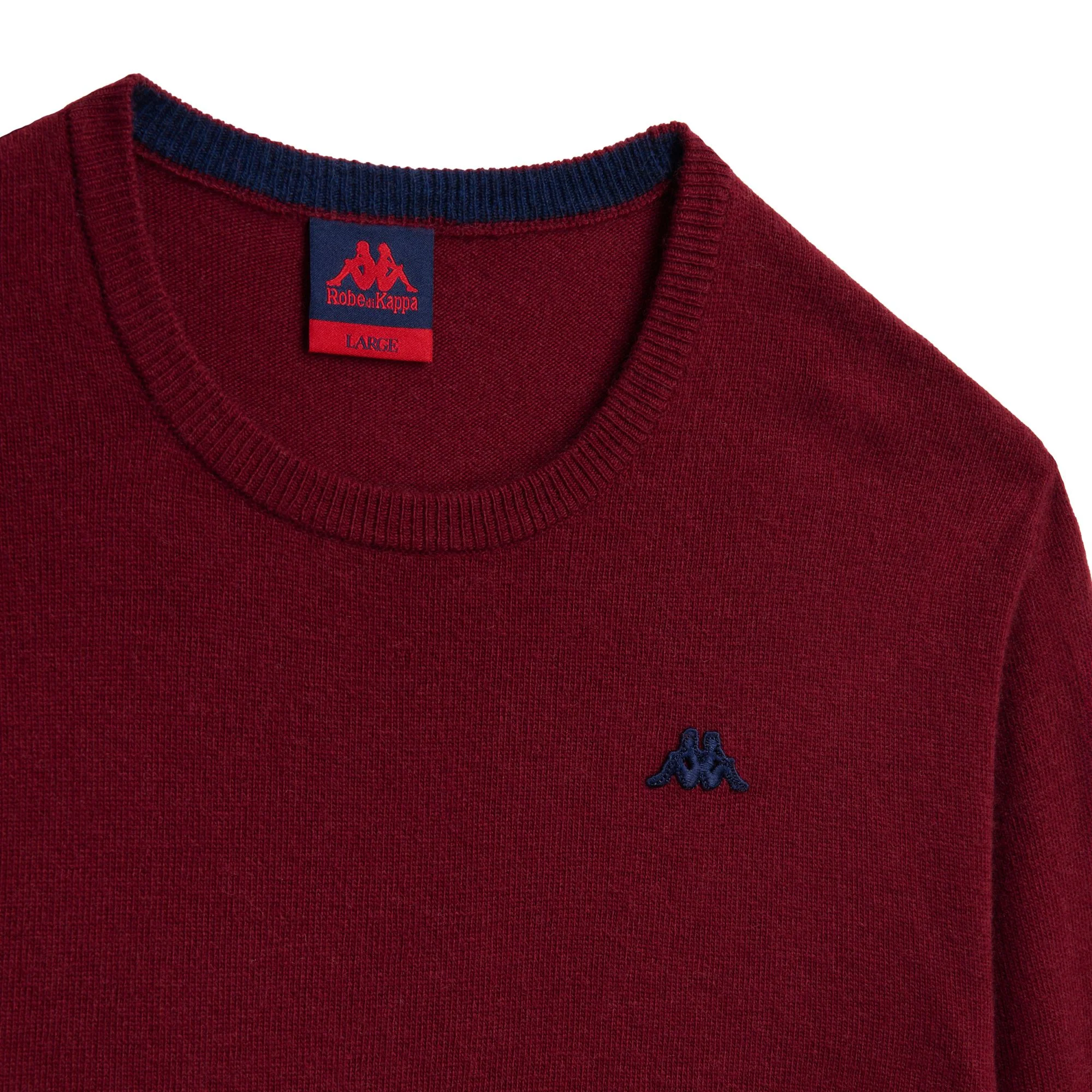 GRAVER - KNITWEAR - Pull Over - Man - RED POMEGRANATE-BLUE IRIS - Image 4