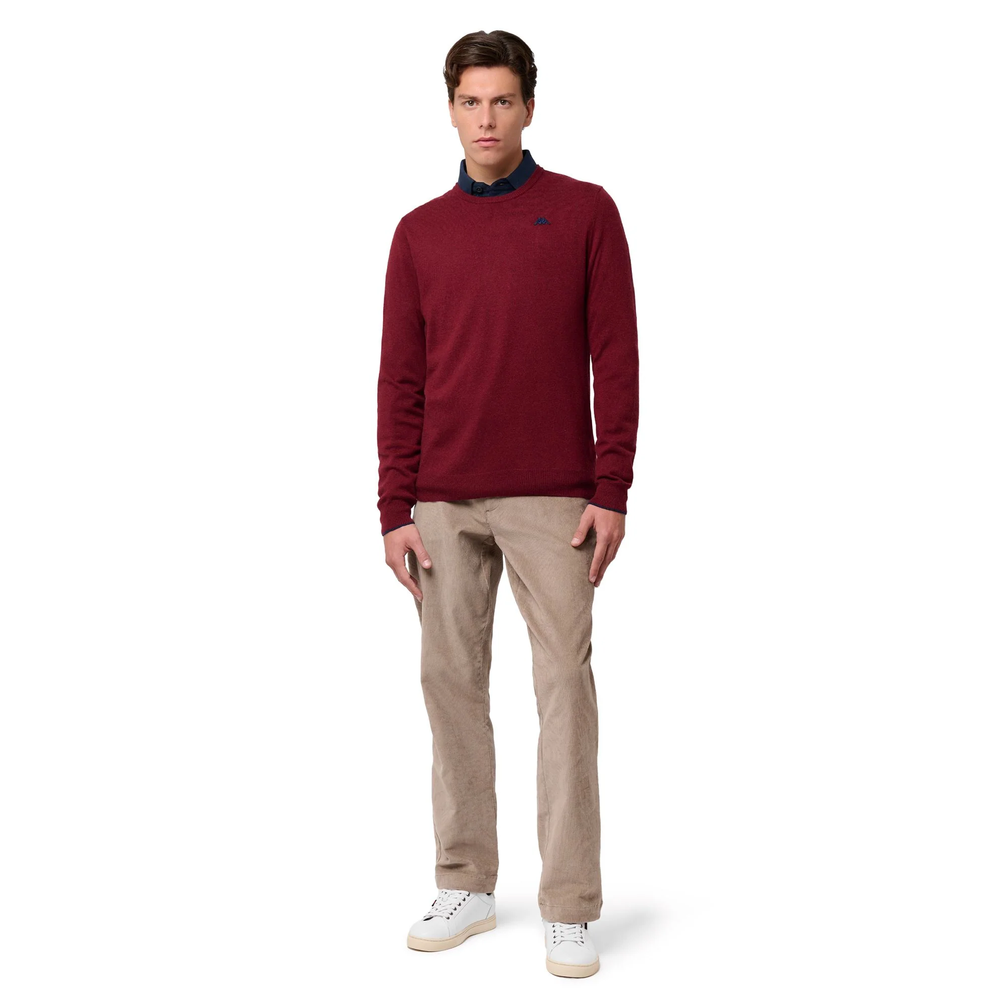 GRAVER - KNITWEAR - Pull Over - Man - RED POMEGRANATE-BLUE IRIS - Image 6