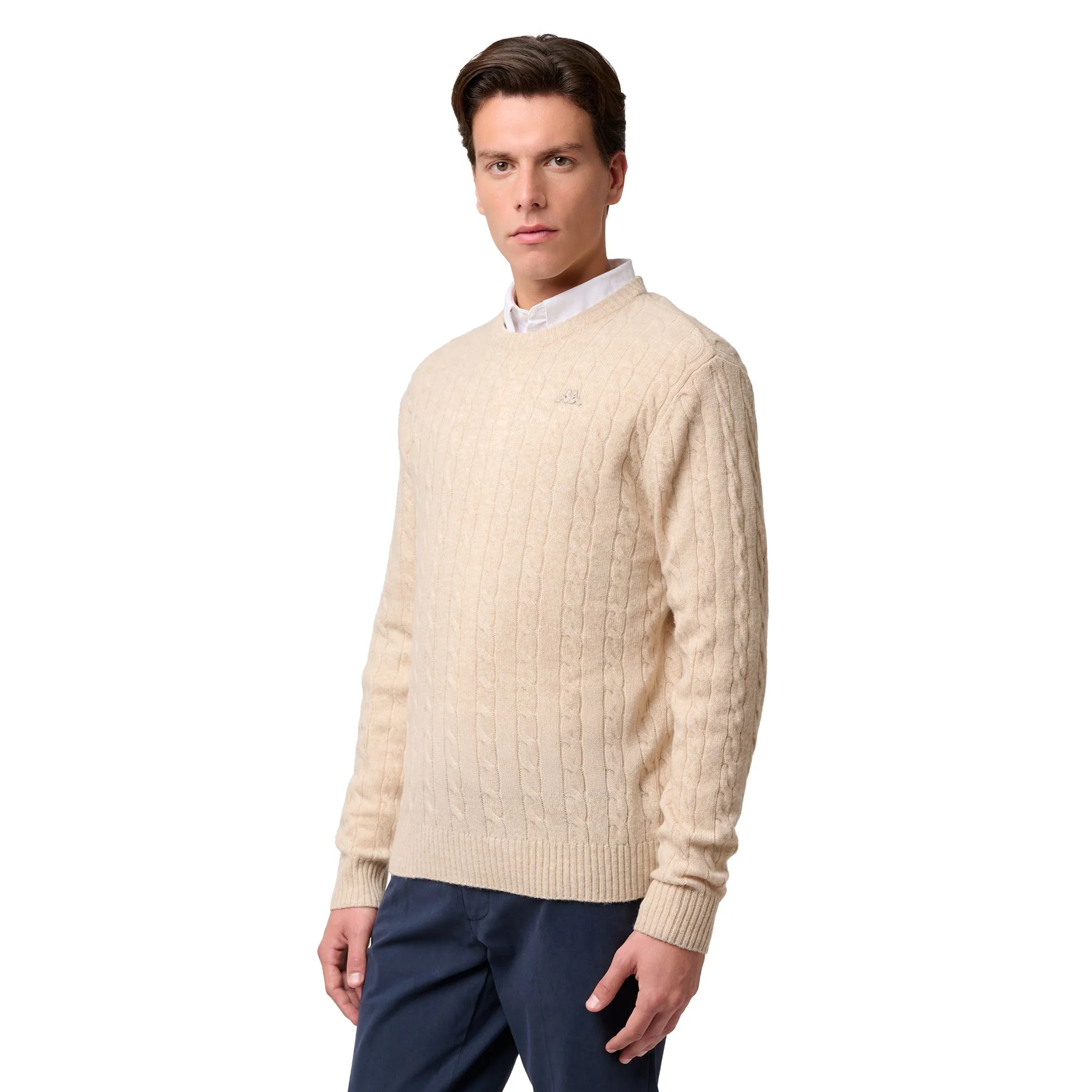 HERBIE - KNITWEAR - Pull Over - Man - BEIGE CLAY