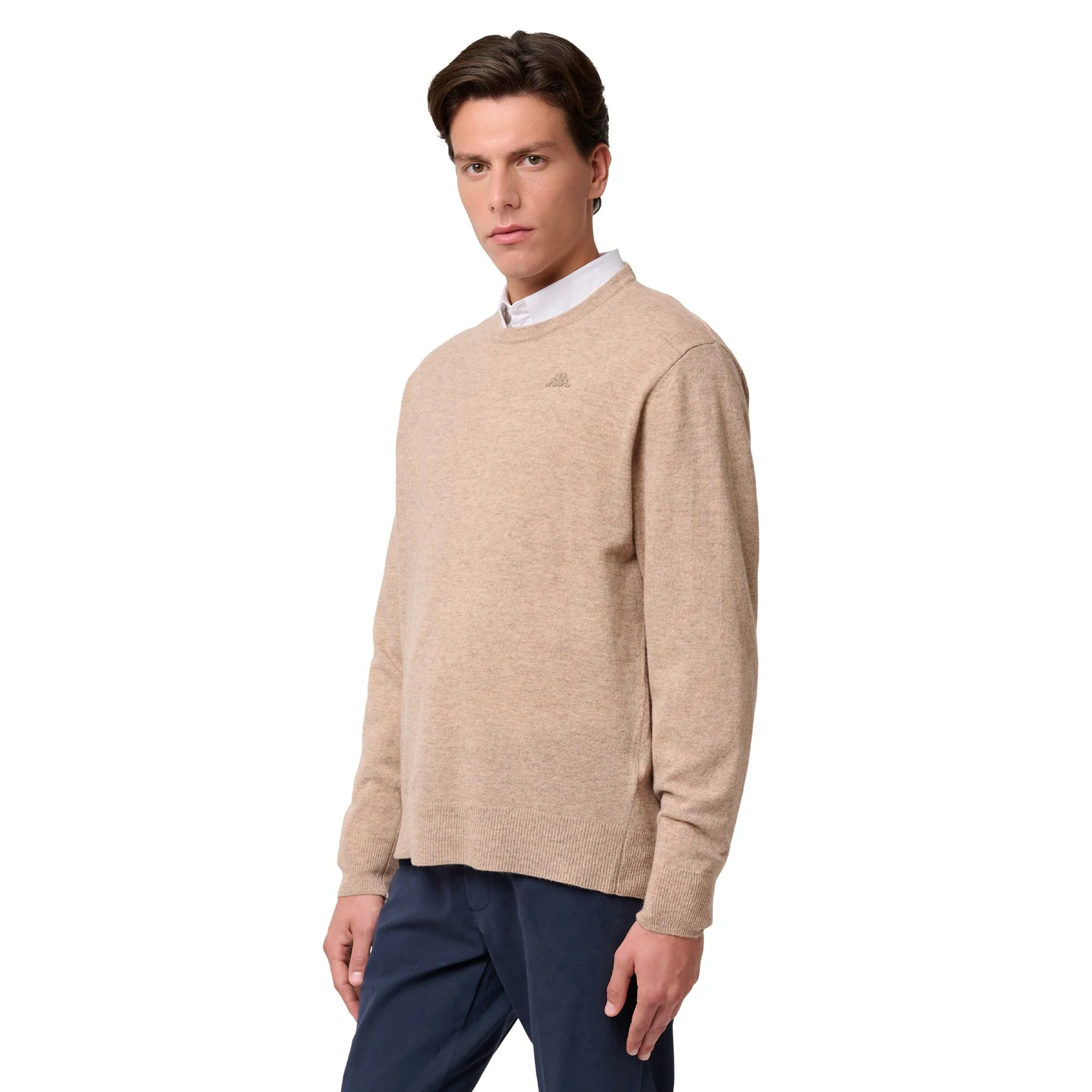 LAMB BIMBEREKE - KNITWEAR - Pull Over - Man - BEIGE DK
