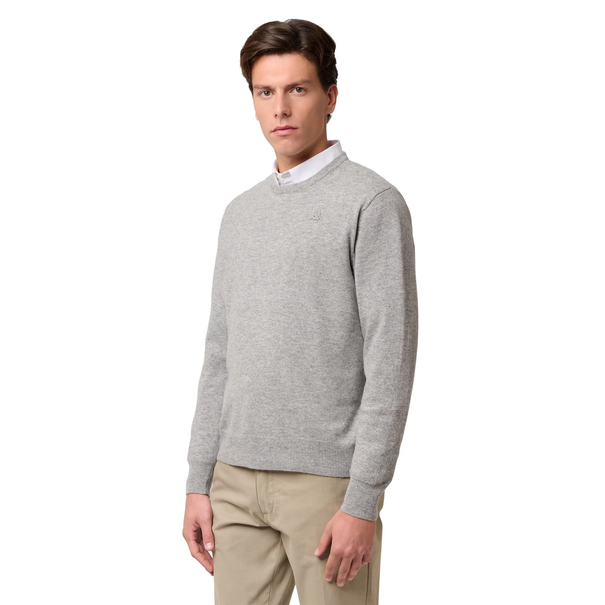LAMB BIMBEREKE - KNITWEAR - Pull Over - Man - GREY FROST
