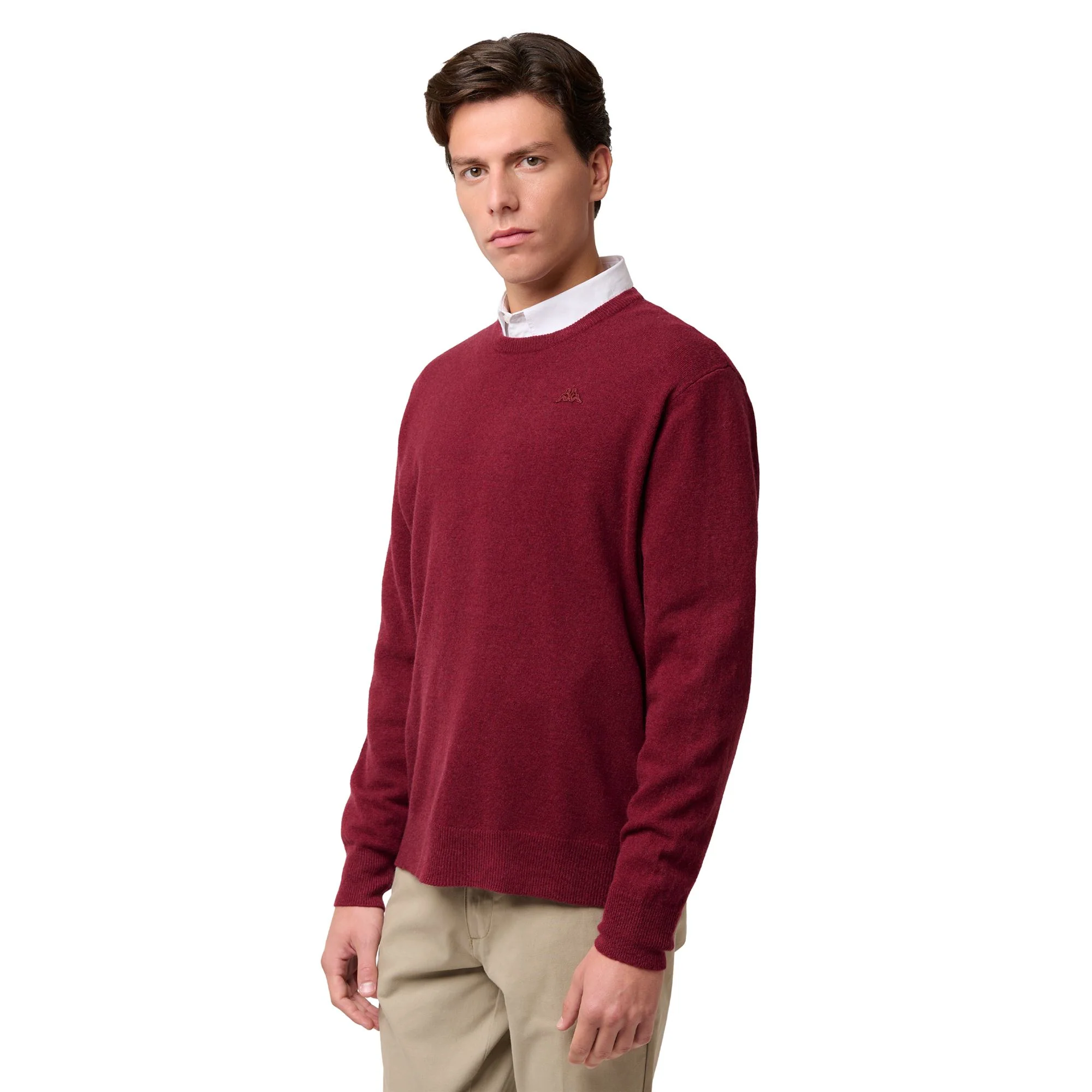 LAMB BIMBEREKE - KNITWEAR - Pull Over - Man - RED POMEGRANATE
