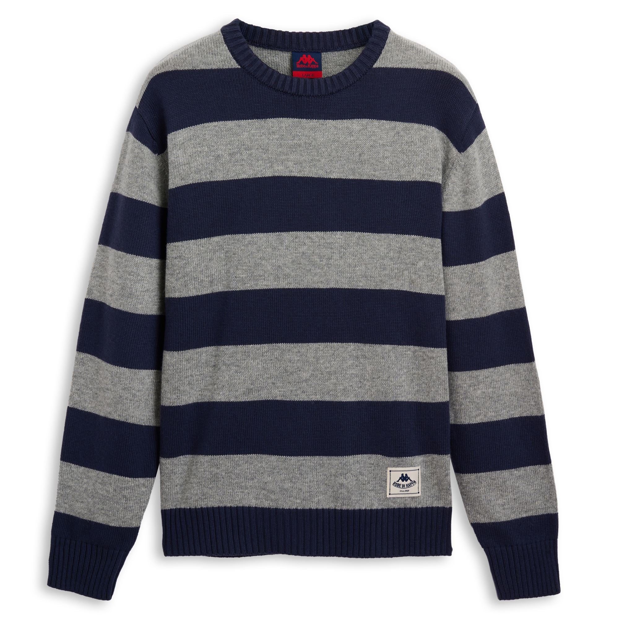 REUMI - KNITWEAR - Jumper - Man - BLUE IRIS-GREY FROST