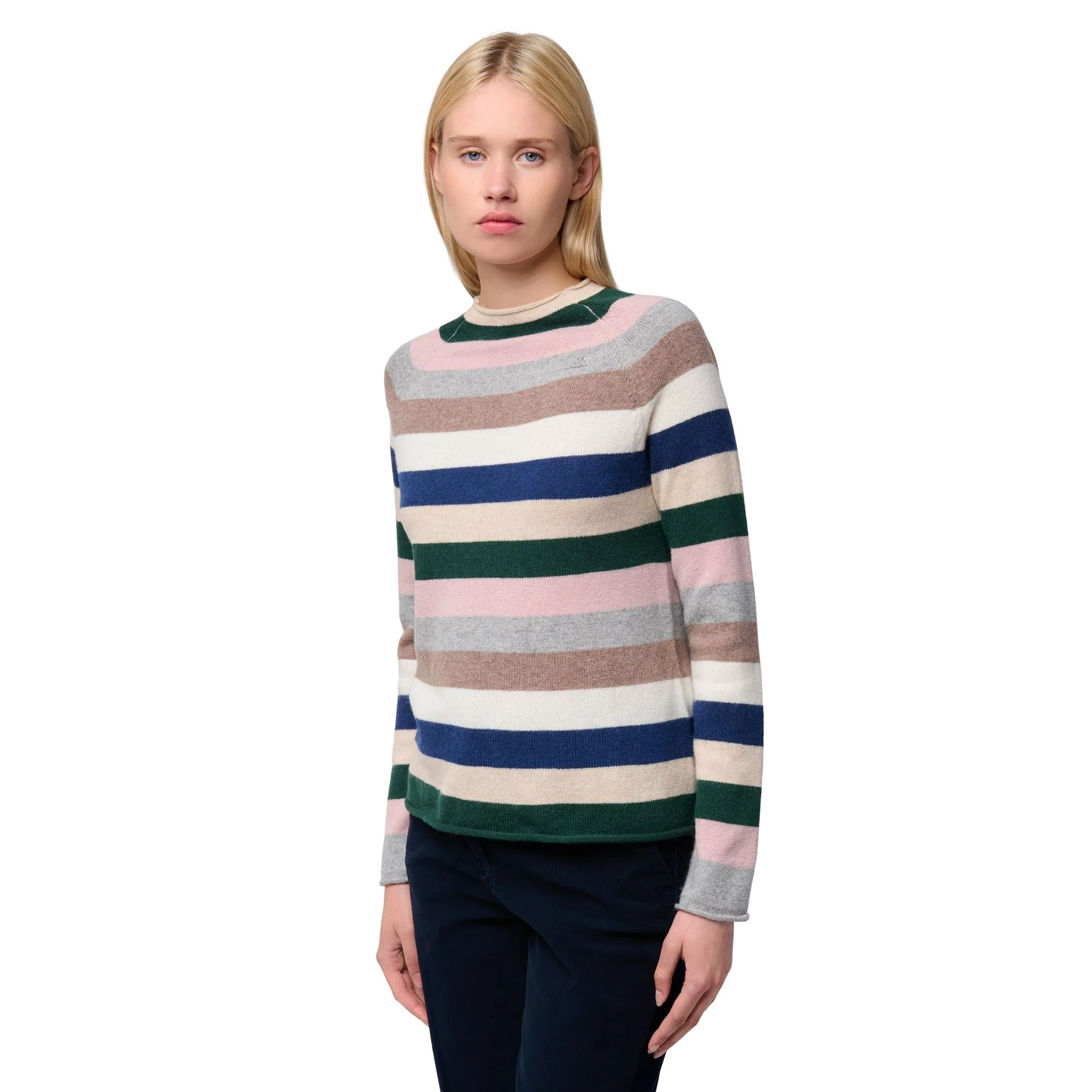 HILARY - KNITWEAR - Pull Over - Woman - BEIGE CLAY-GREEN JUNE-PINK ZEPHYR-GREY FROST-BROWN NATURAL-WHITE NATURAL-BLUE IRIS - Image 6