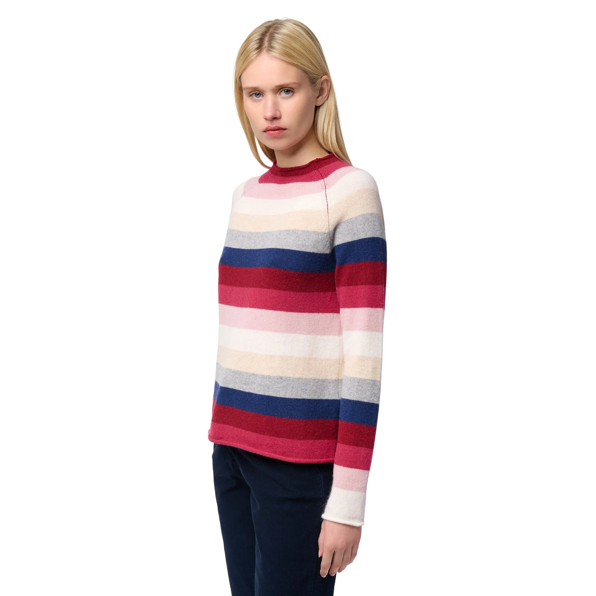 HILARY - KNITWEAR - Pull Over - Woman - RED POMEGRANATE-RED DK-PINK ZEPHYR-WHITE NATURAL-BEIGE CLAY-GREY FROST-BLUE IRIS - Image 6