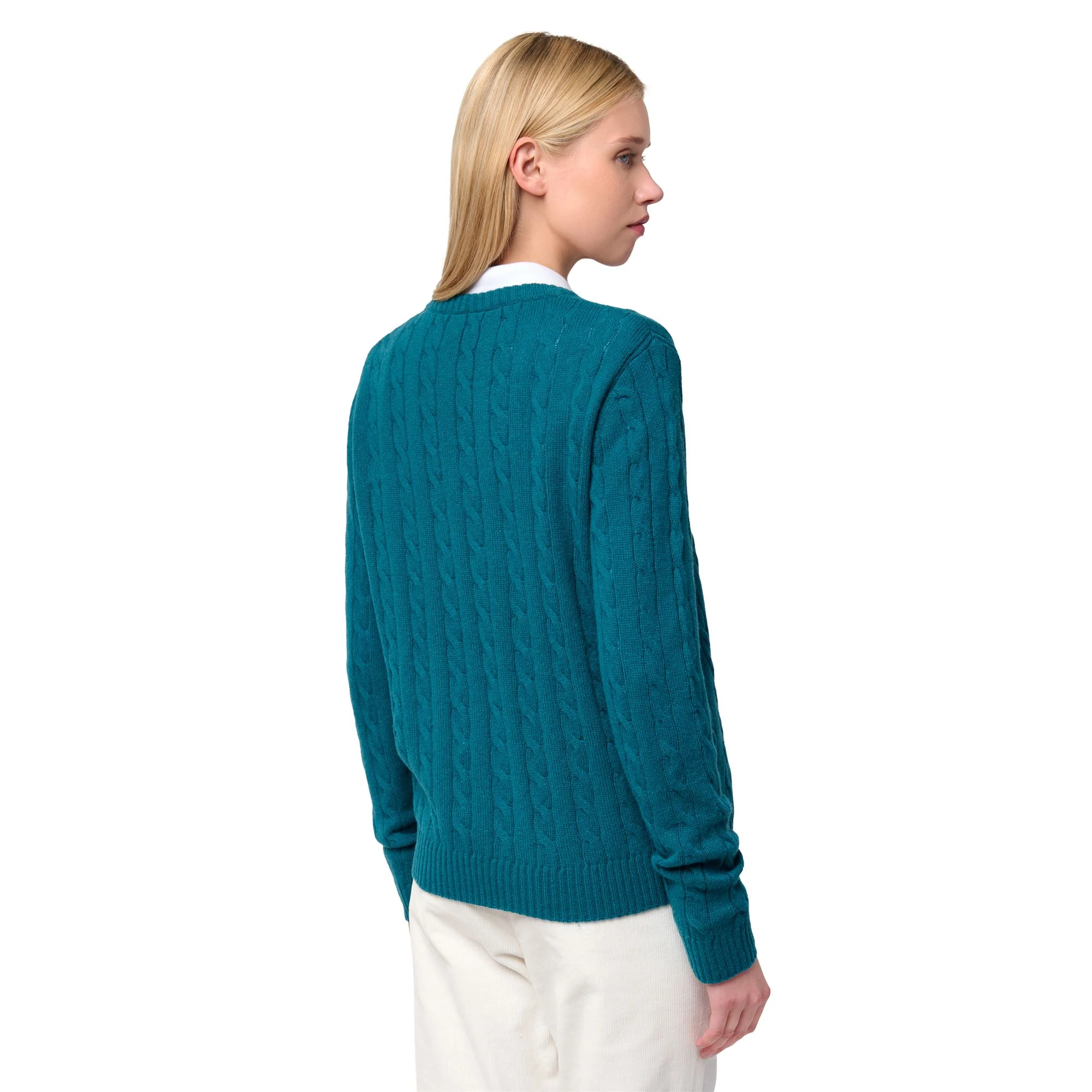 JOLIE - KNITWEAR - Pull Over - Woman - BLUE LAGOON - Image 5